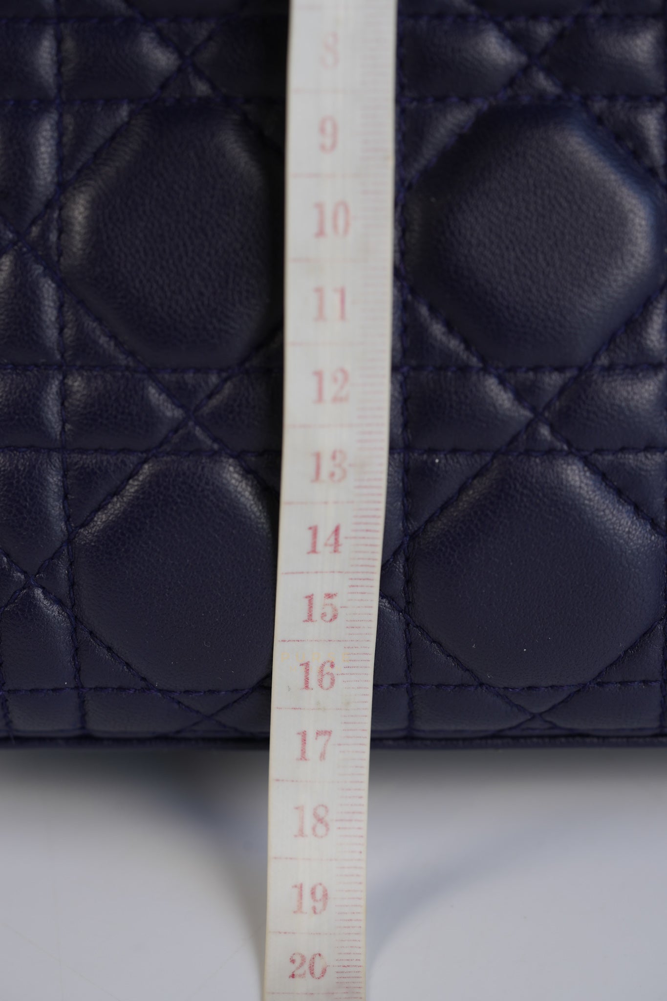 Lady Dior Medium in Navy Blue Cannage Lambskin Leather | Purse Maison Luxury Bags Shop