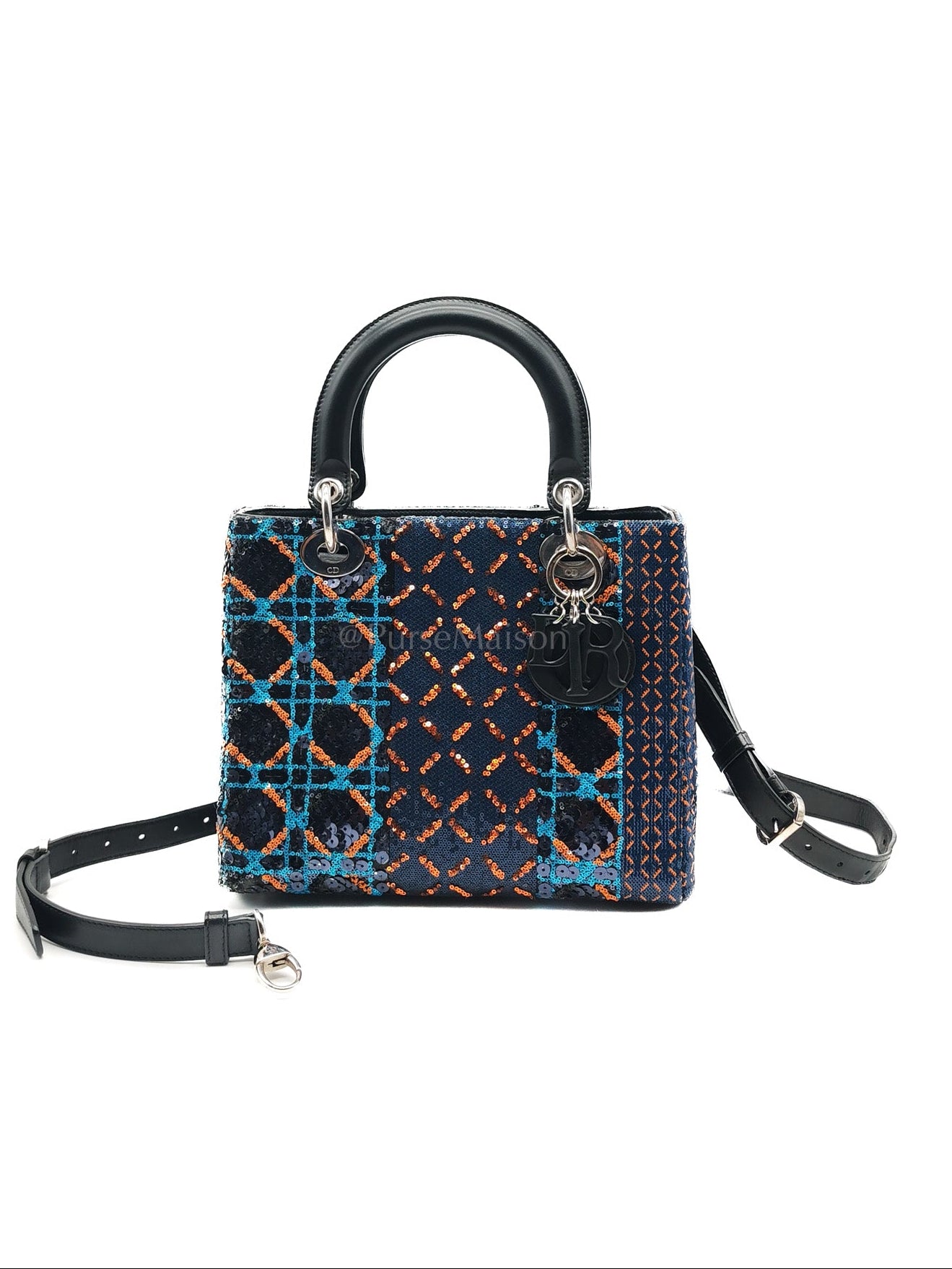 Lady Dior Medium Limited Edition Sequin-Embellished Shoulder Bag | Purse Maison Luxury Bags Shop