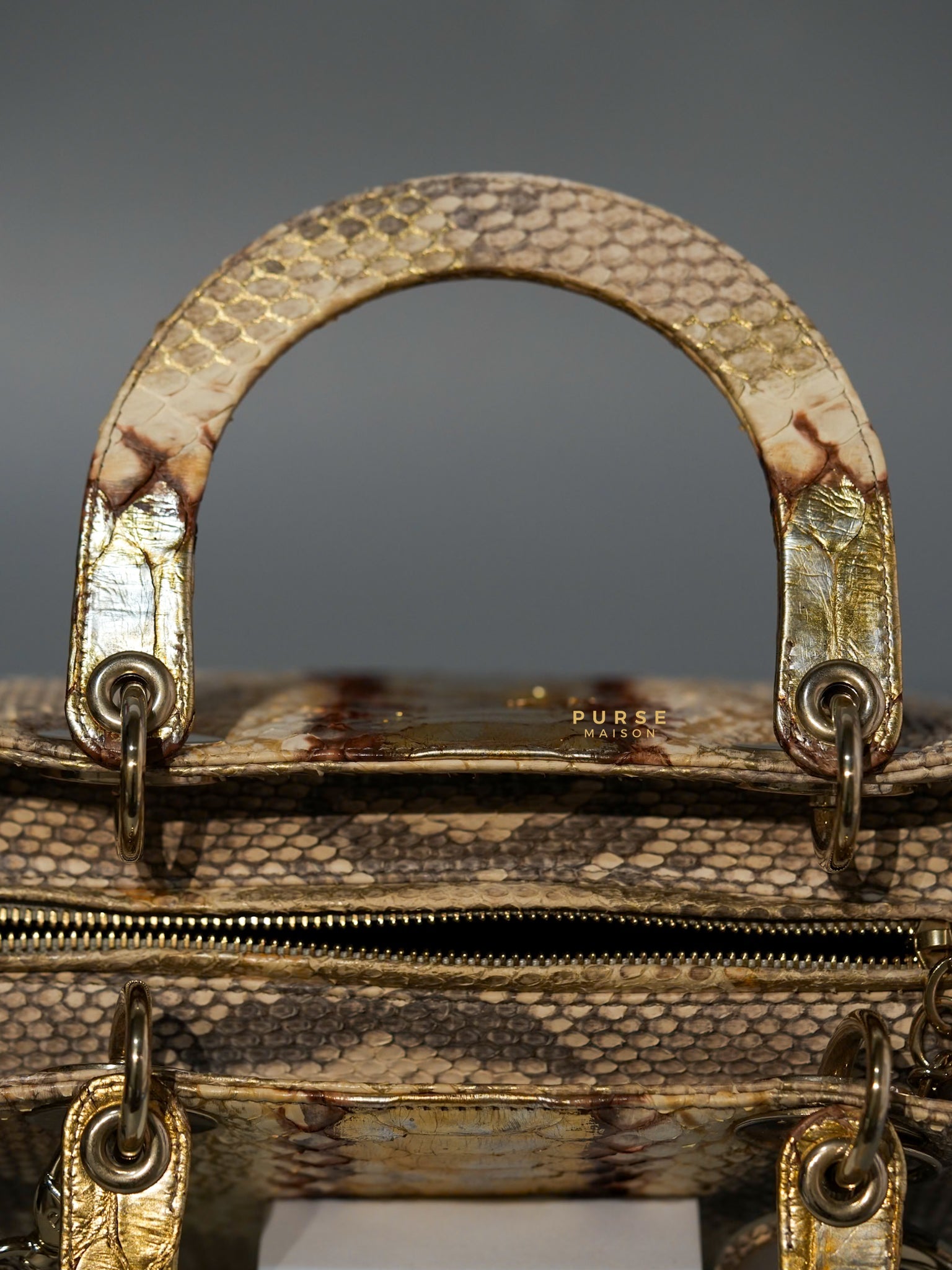 Lady Dior Medium Python (Exotic Leather) Bag | Purse Maison Luxury Bags Shop