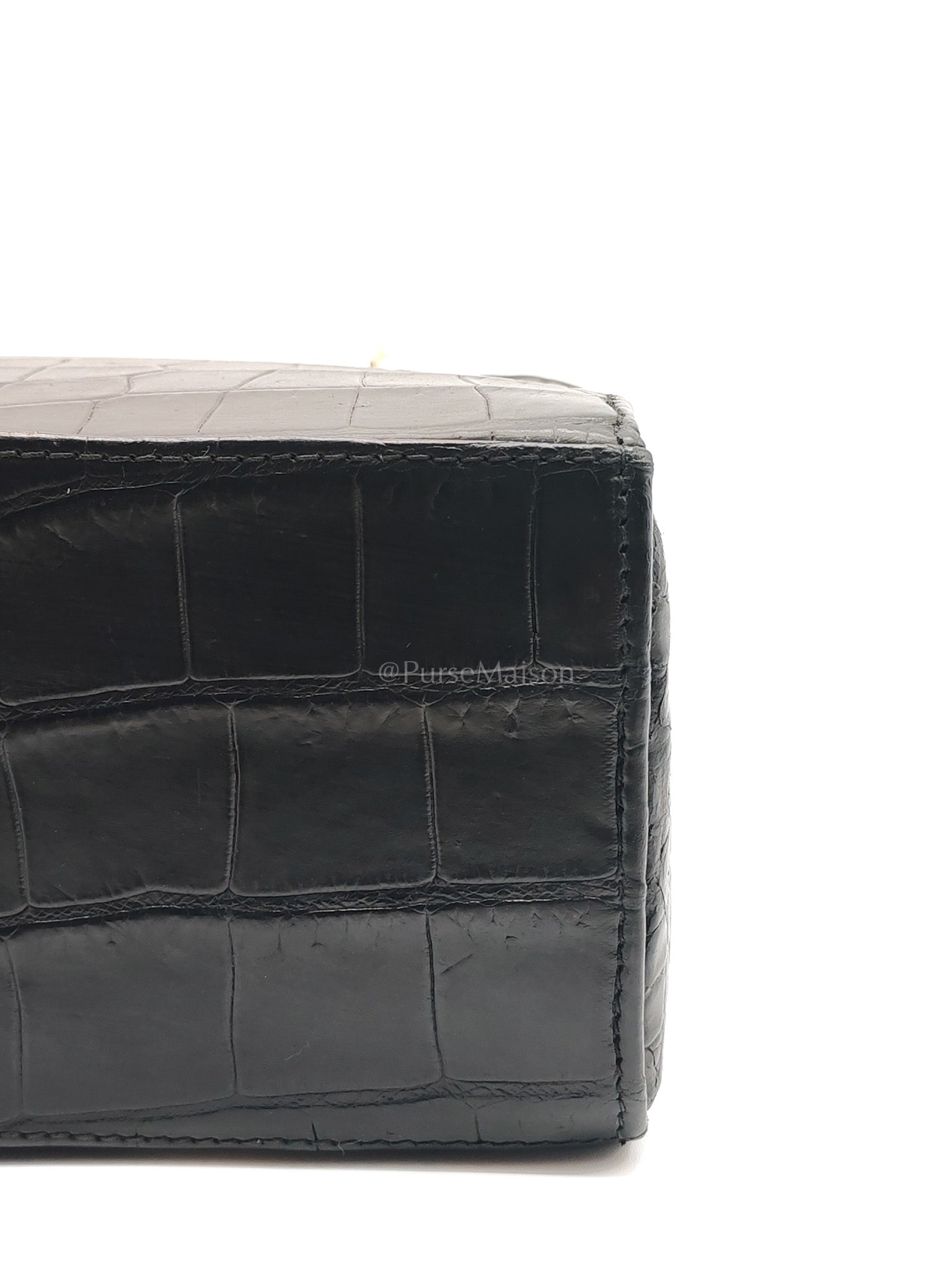 Lady Dior Medium Vintage in Matte Crocodile Leather Handbag | Purse Maison Luxury Bags Shop