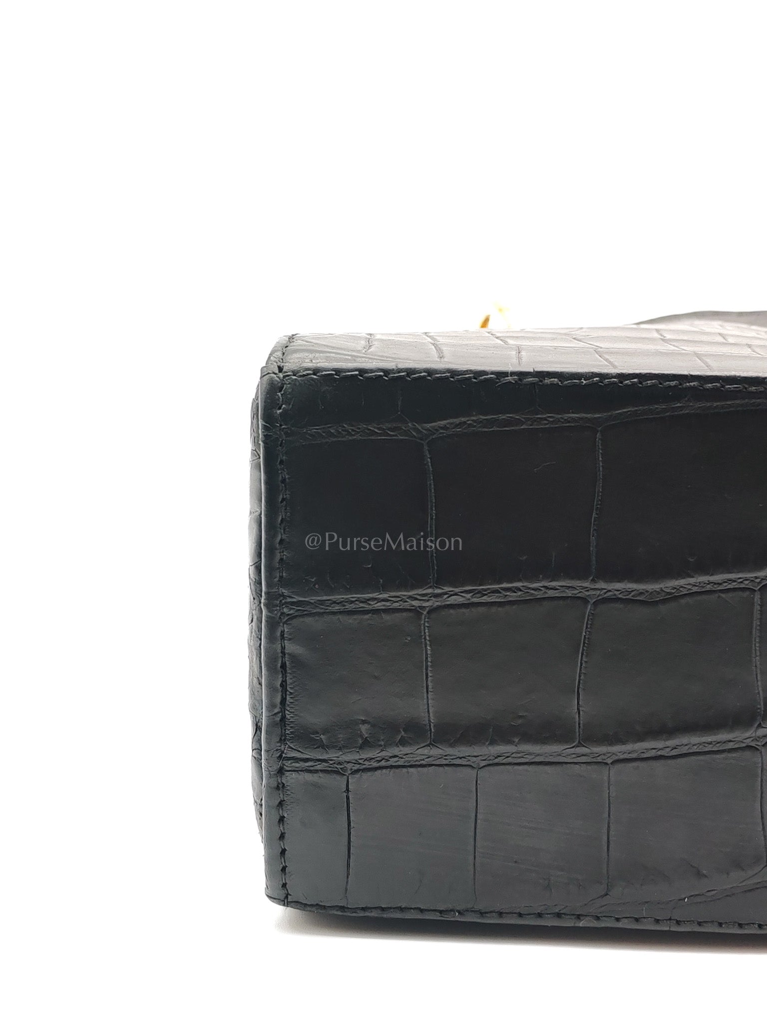 Lady Dior Medium Vintage in Matte Crocodile Leather Handbag | Purse Maison Luxury Bags Shop
