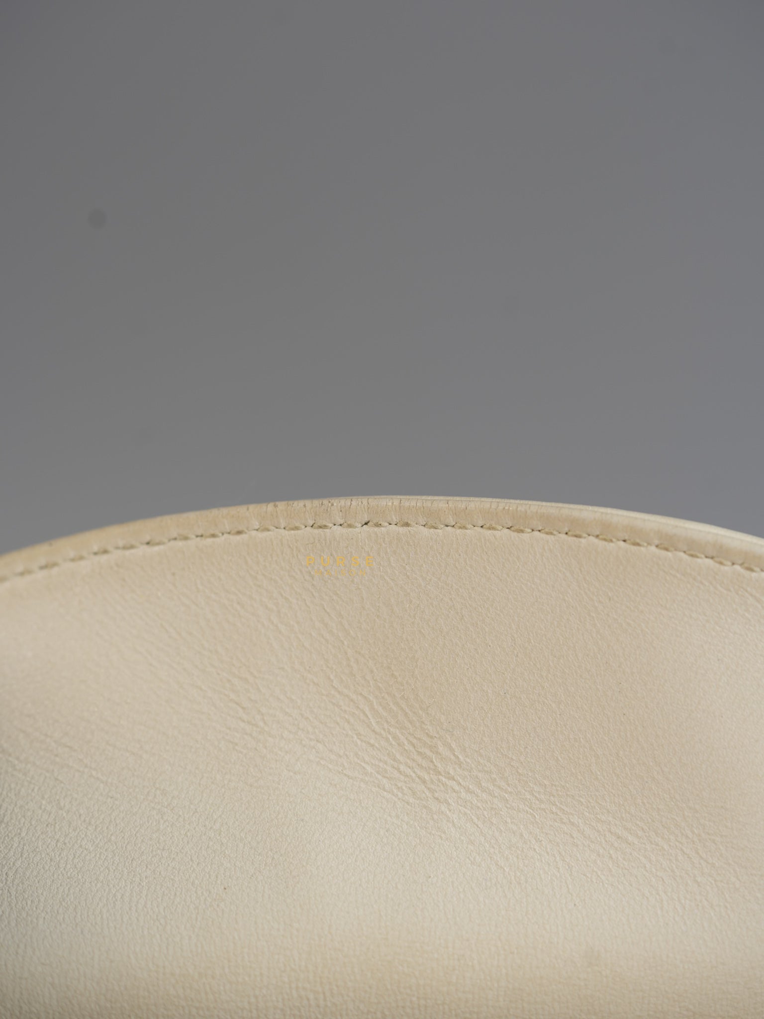 Lady Dior Mini White Lambskin Leather in Light Gold Hardware | Purse Maison Luxury Bags Shop