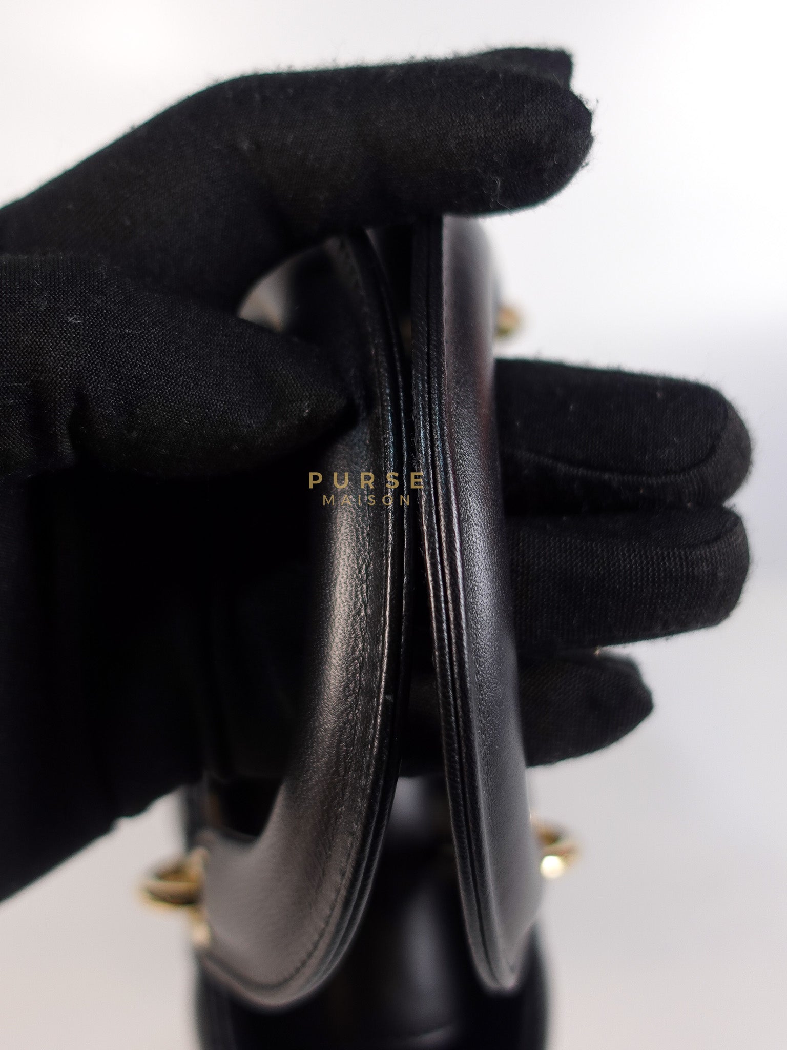 Lady Dior My ABCDior Small Bag in Black Quilted Lambskin Leather & Light Gold Hardware | Purse Maison Luxury Bags Shop