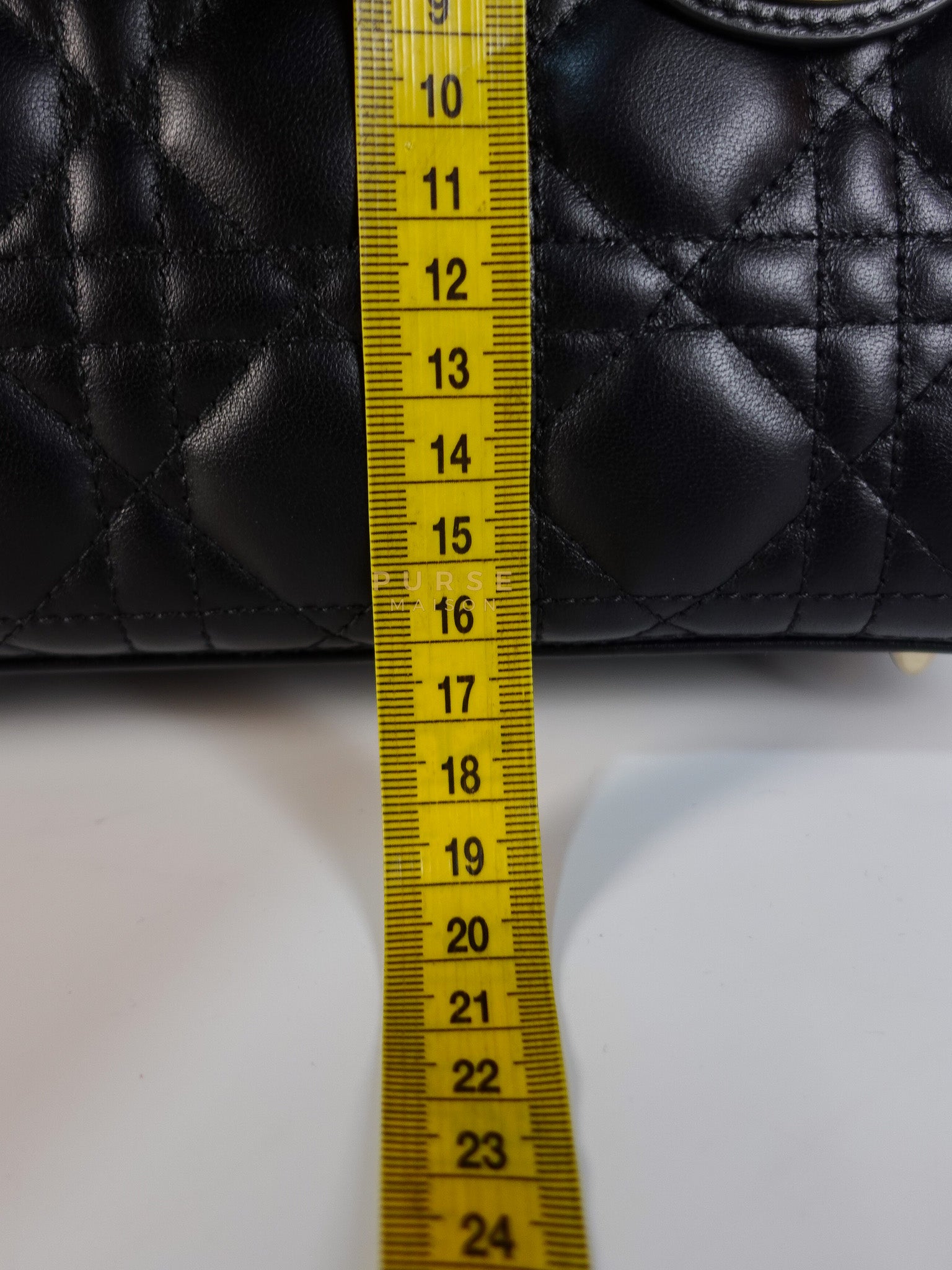 Lady Dior My ABCDior Small Bag in Black Quilted Lambskin Leather & Light Gold Hardware | Purse Maison Luxury Bags Shop