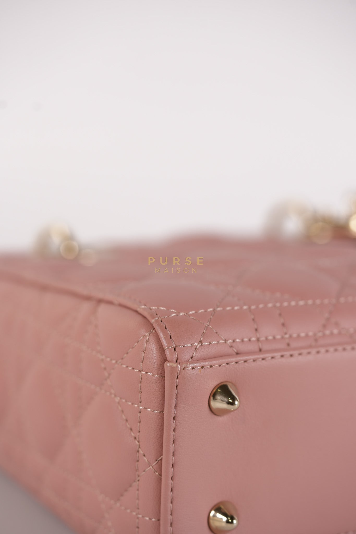 Lady Dior My ABCDior Small Pink Cannage in Lambskin Calfskin Leather | Purse Maison Luxury Bags Shop