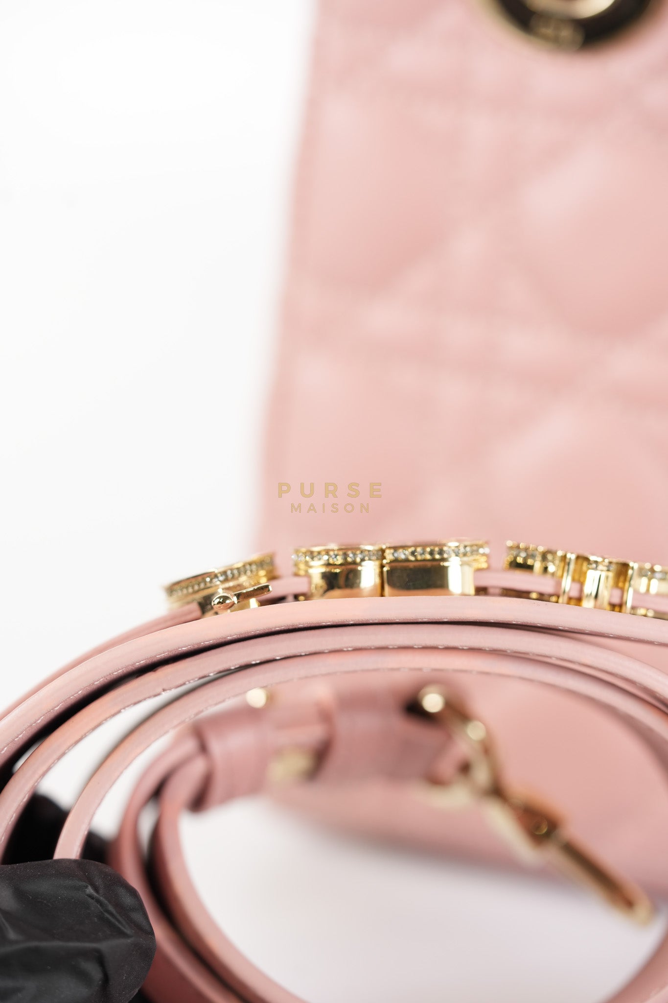 Lady Dior My ABCDior Small Pink Cannage in Lambskin Calfskin Leather | Purse Maison Luxury Bags Shop