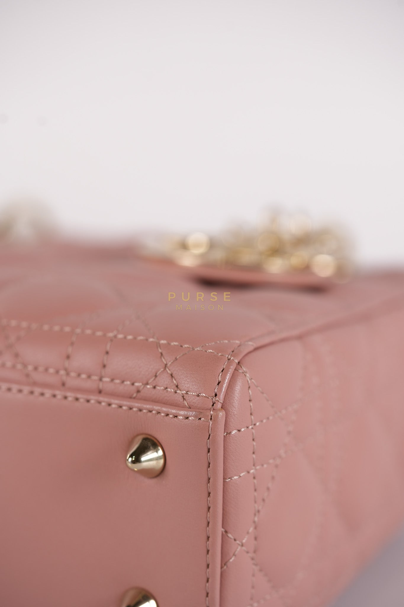 Lady Dior My ABCDior Small Pink Cannage in Lambskin Calfskin Leather | Purse Maison Luxury Bags Shop