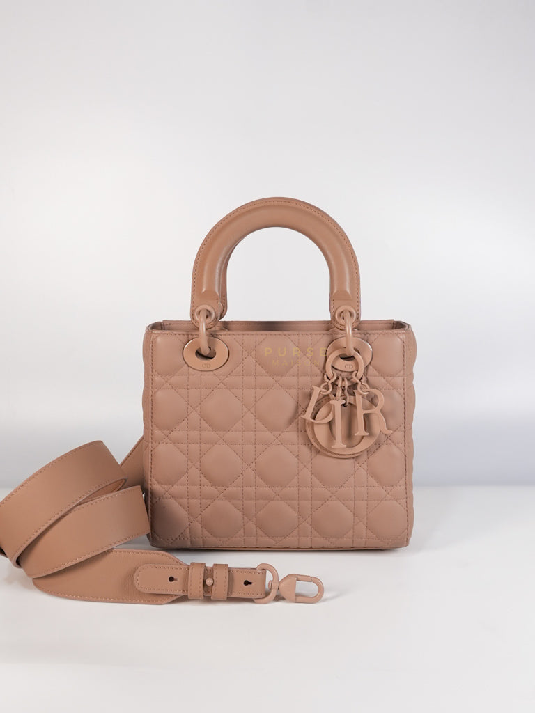 Lady Dior MyABCDior Small in Matte Pink Blush Cannage Lambskin Leather | Purse Maison Luxury Bags Shop