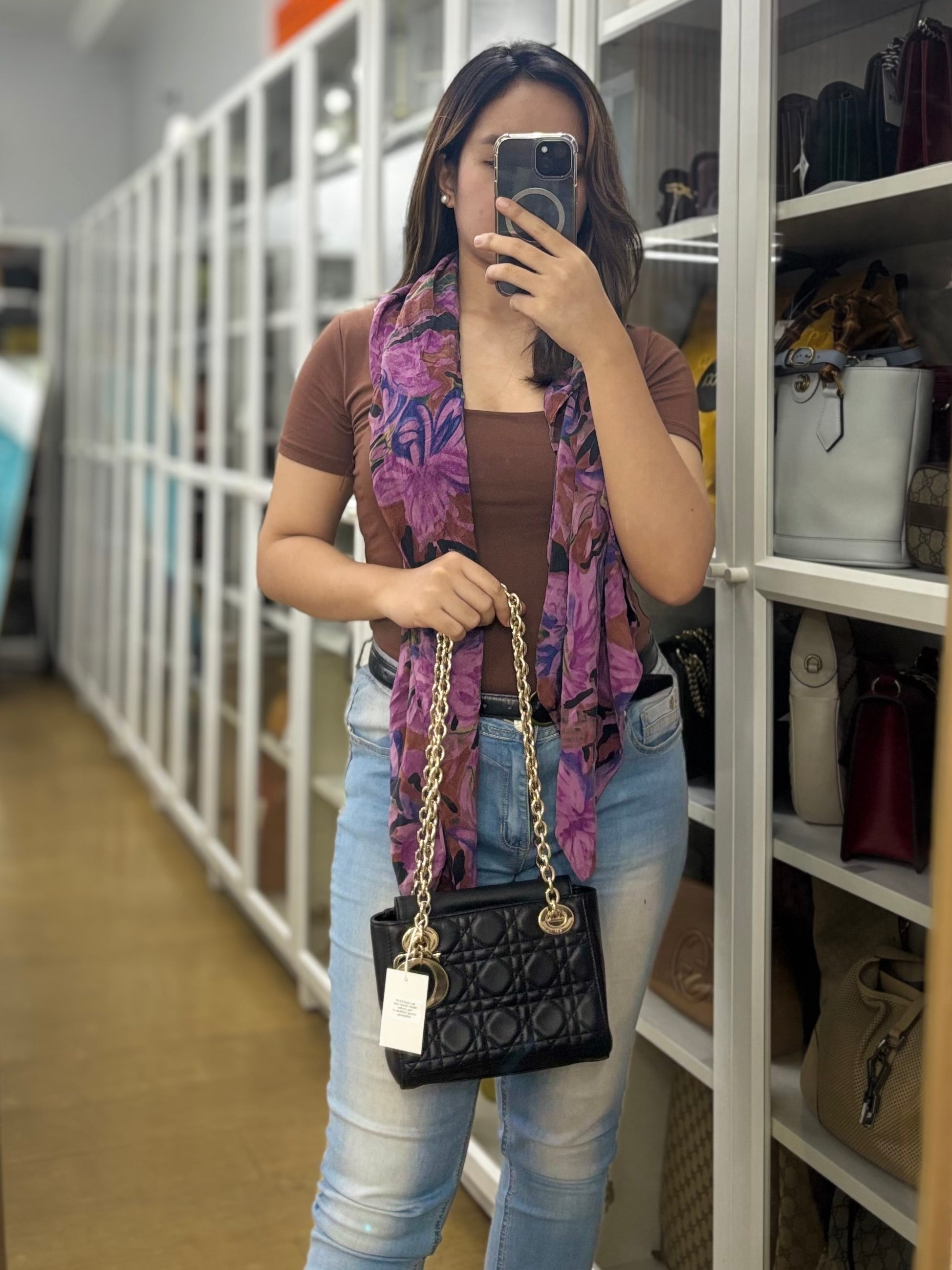 Lady Dior Small Double Chain in Black Cannage Lambskin Leather Limited Edition | Purse Maison Luxury Bags Shop