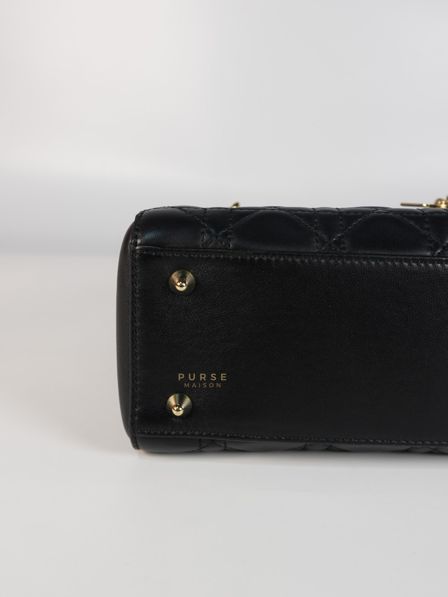 Lady Dior Small Double Chain in Black Cannage Lambskin Leather Limited Edition | Purse Maison Luxury Bags Shop