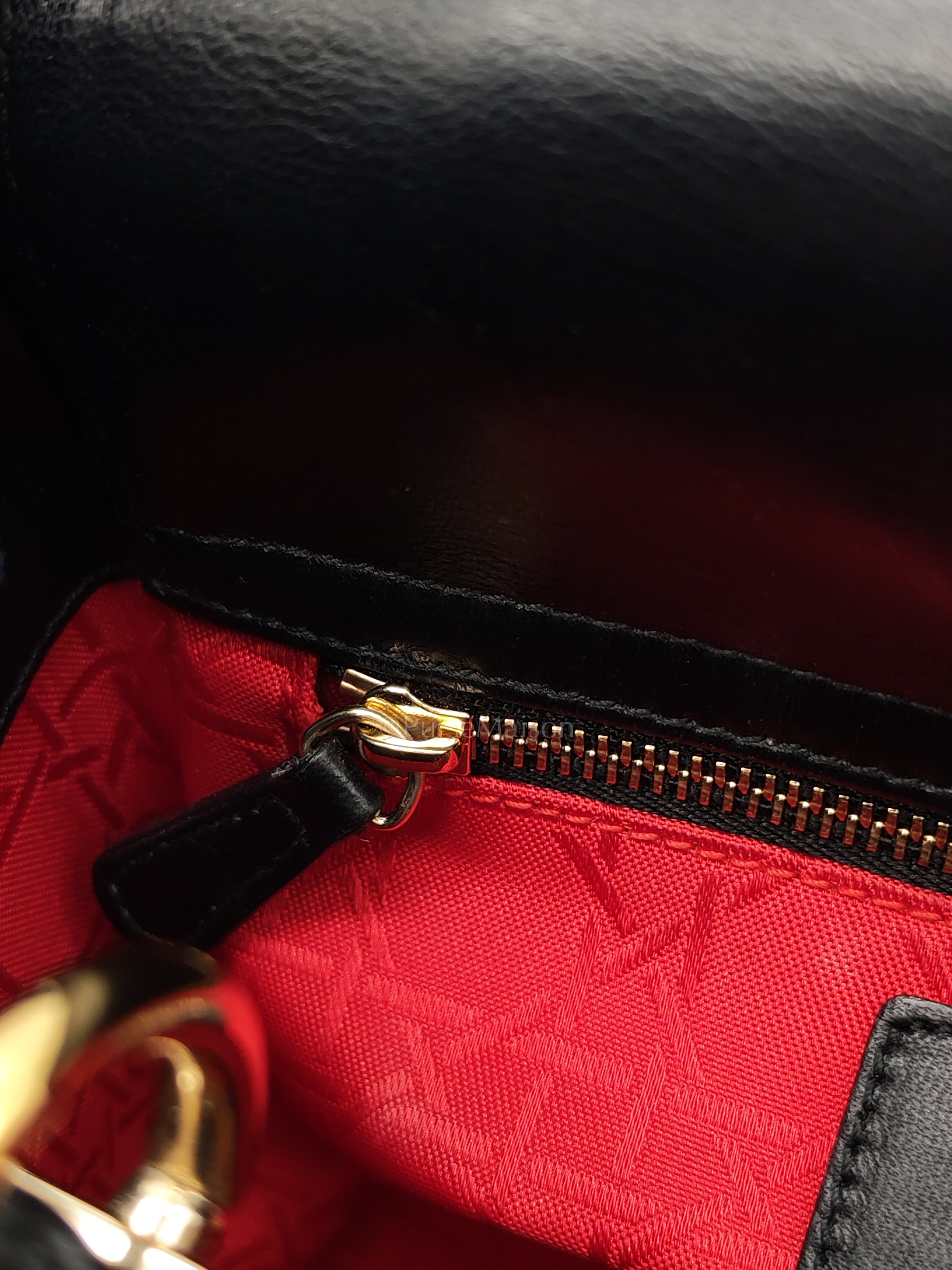 Lady Dior Small in Black Quilted Cannage Lambskin Leather & Gold Hardware | Purse Maison Luxury Bags Shop