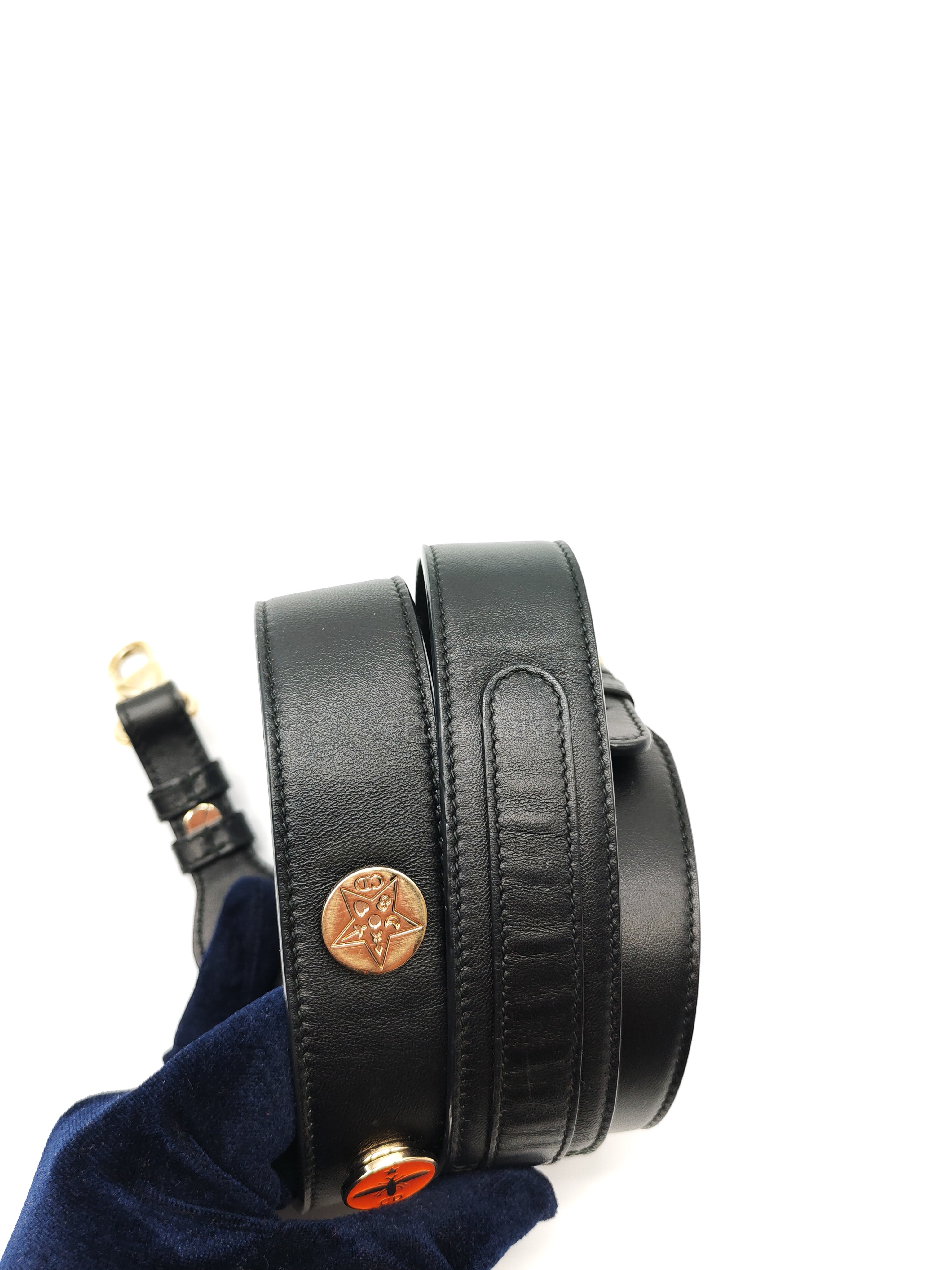 Lady Dior Small in Black Quilted Cannage Lambskin Leather & Gold Hardware | Purse Maison Luxury Bags Shop