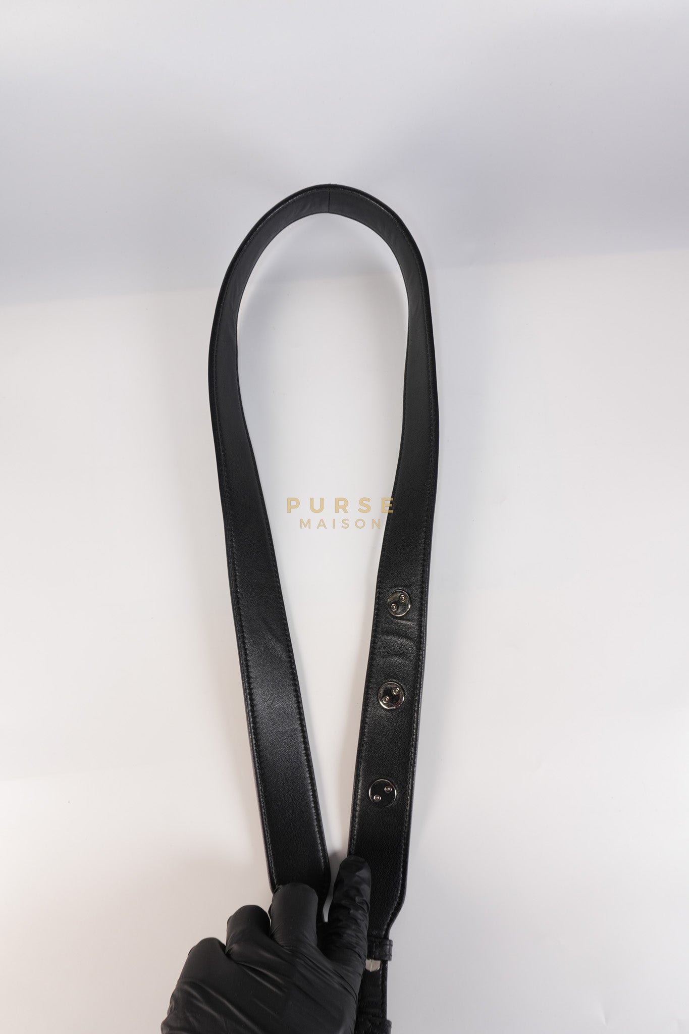 Lady Dior Small Lucky Badges in Black Lambskin Leather and Silver Hardware | Purse Maison Luxury Bags Shop