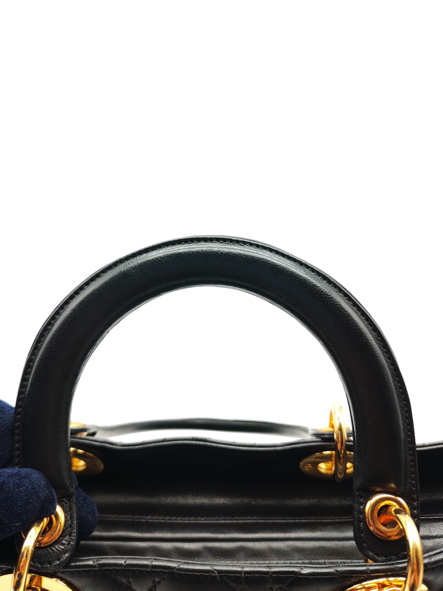Lady Dior Vintage in Large Black Lambskin Leather Handbag | Purse Maison Luxury Bags Shop