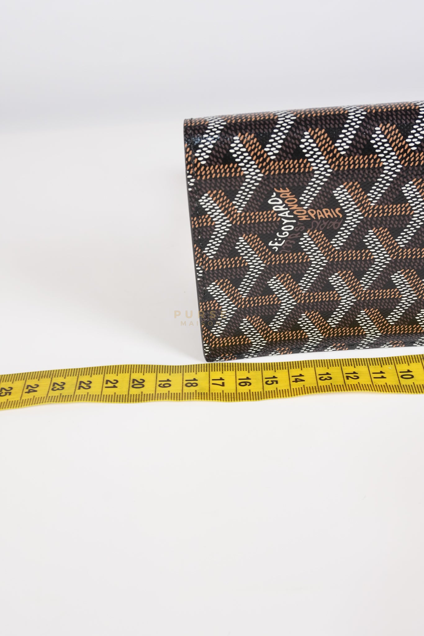 Lambert Long Wallet in Black (Noir) Goyardine Canvas | Purse Maison Luxury Bags Shop