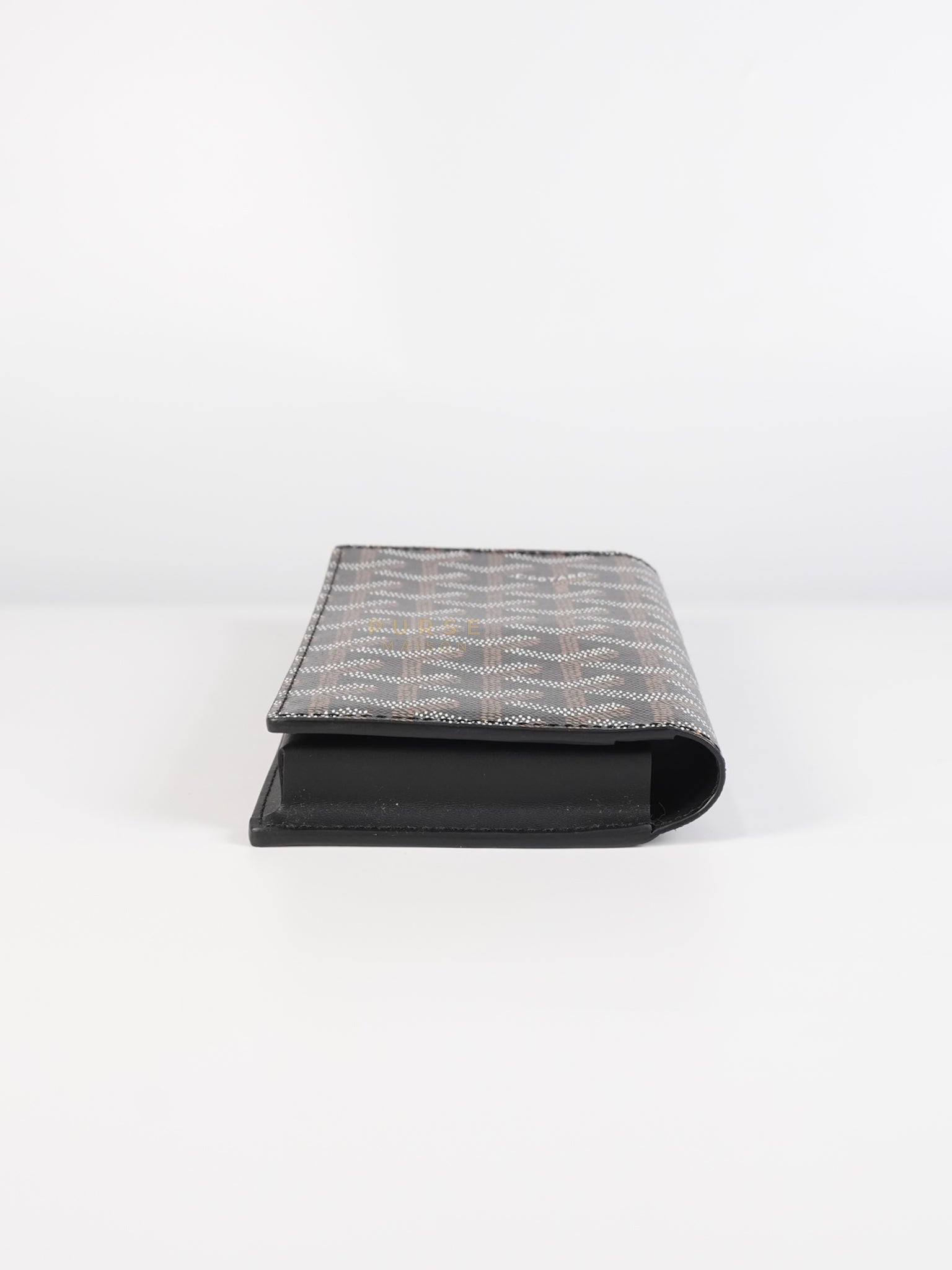 Lambert Long Wallet in Black (Noir) Goyardine Canvas | Purse Maison Luxury Bags Shop