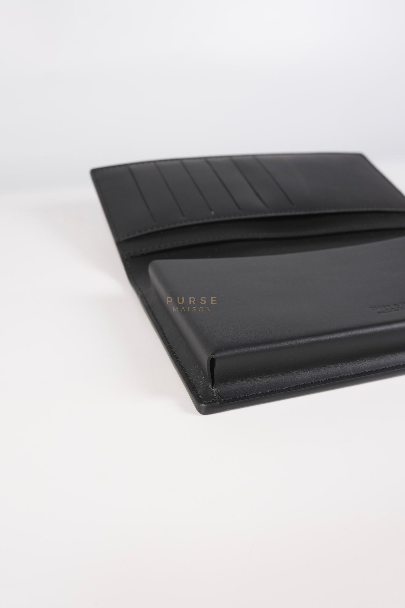 Lambert Long Wallet in Black (Noir) Goyardine Canvas | Purse Maison Luxury Bags Shop
