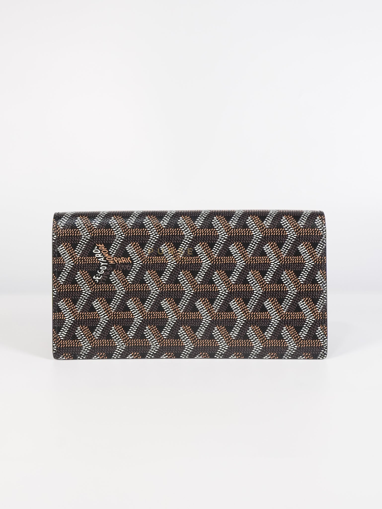 Lambert Long Wallet in Black (Noir) Goyardine Canvas | Purse Maison Luxury Bags Shop
