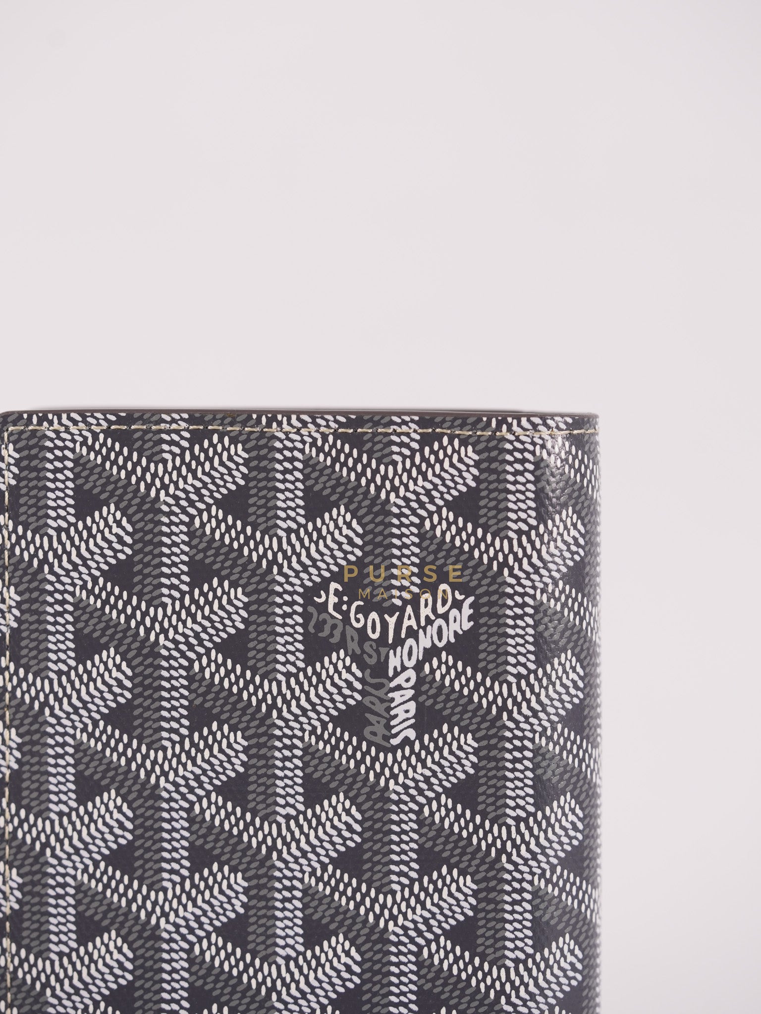 Lambert Long Wallet in Gray Goyardine Canvas | Purse Maison Luxury Bags Shop