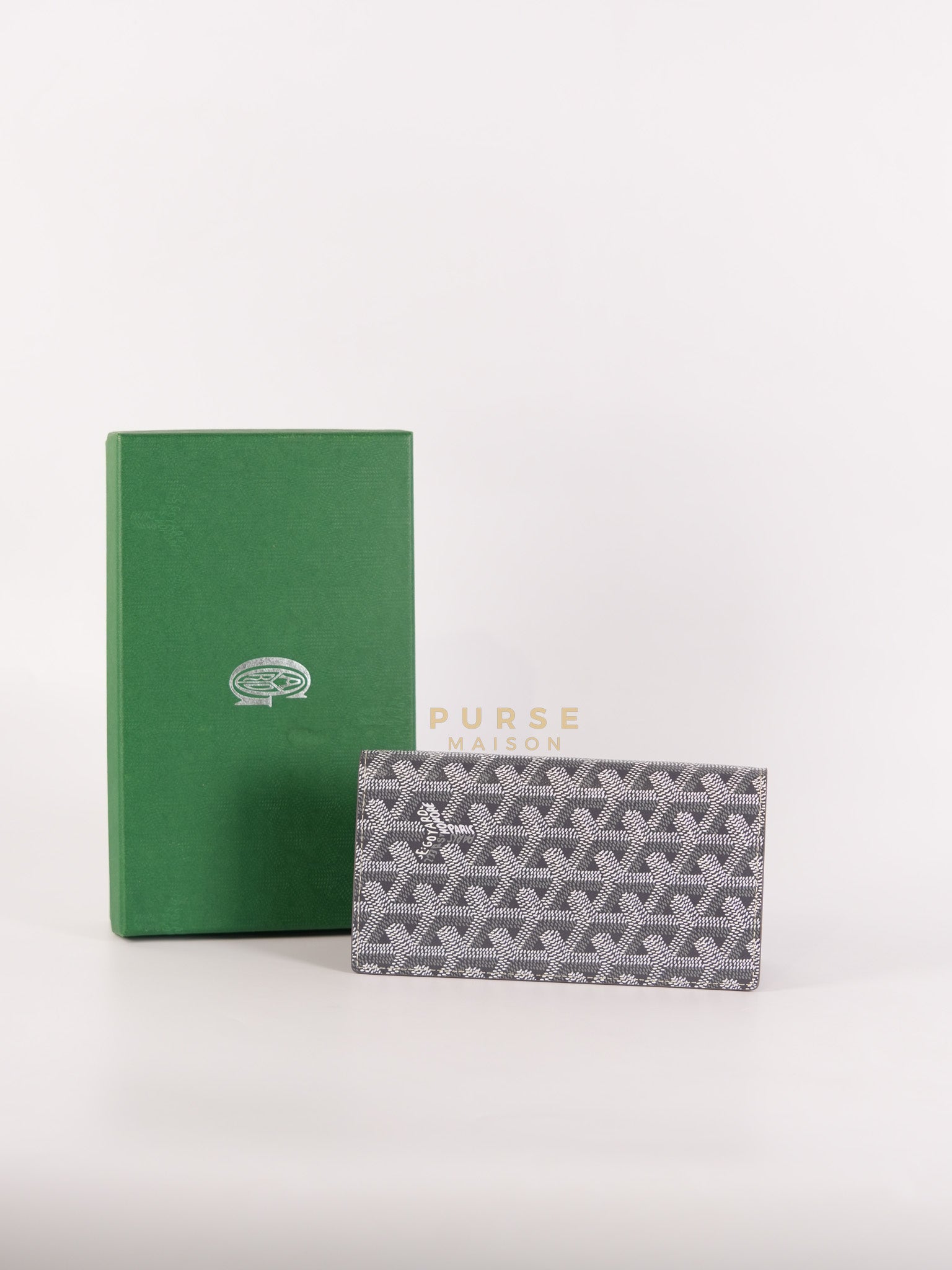 Lambert Long Wallet in Gray Goyardine Canvas | Purse Maison Luxury Bags Shop