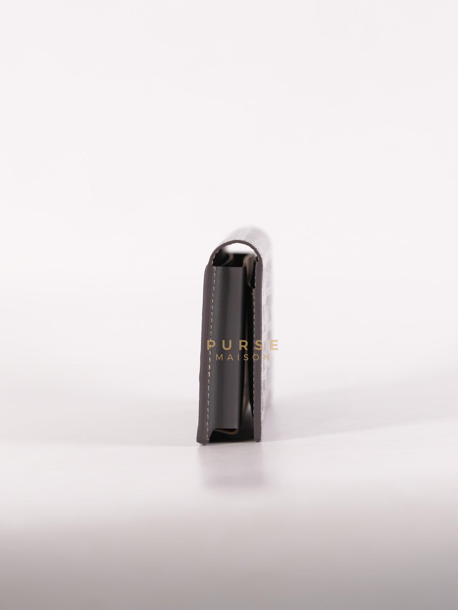 Lambert Long Wallet in Gray Goyardine Canvas | Purse Maison Luxury Bags Shop