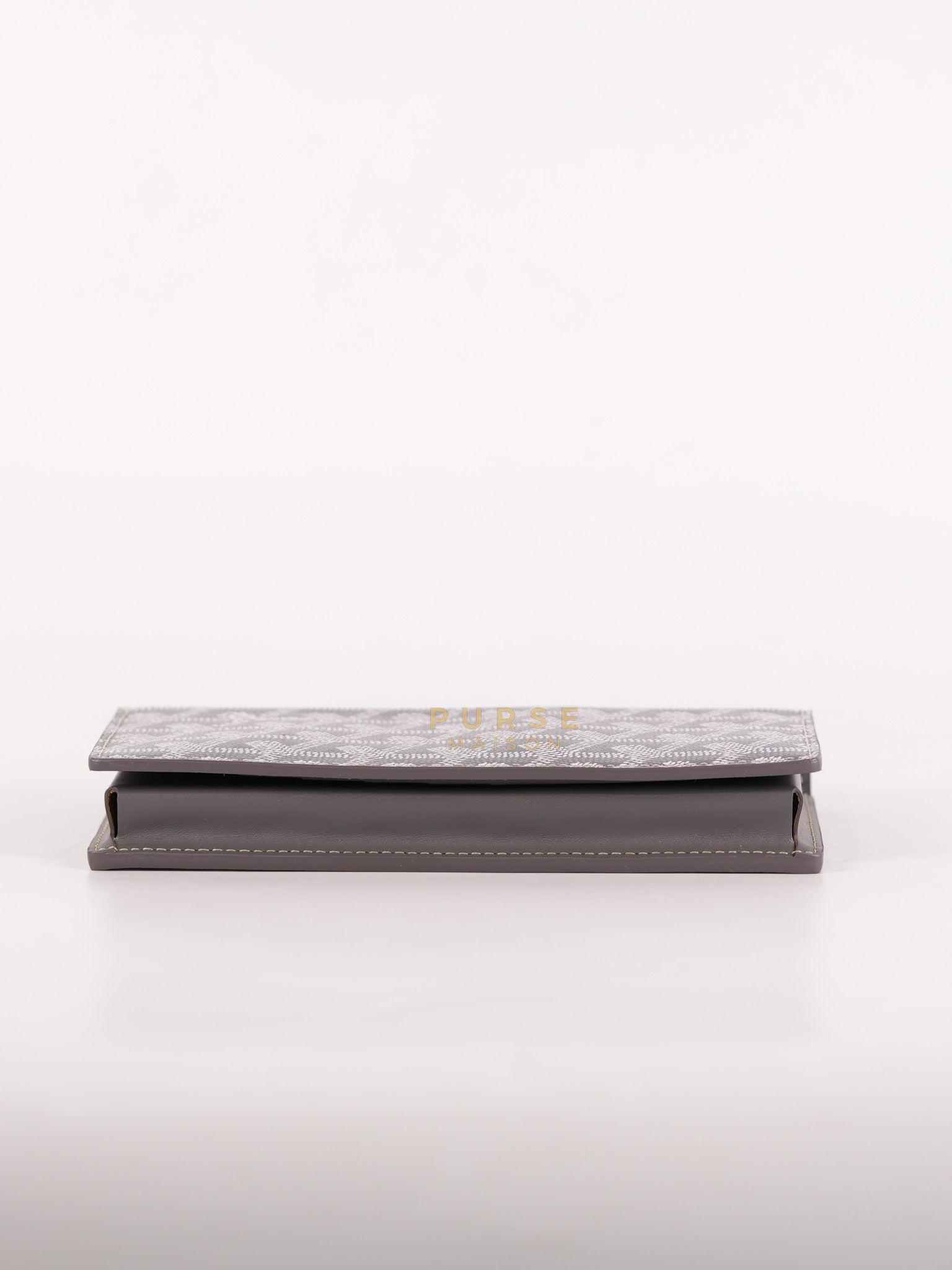 Lambert Long Wallet in Gray Goyardine Canvas | Purse Maison Luxury Bags Shop