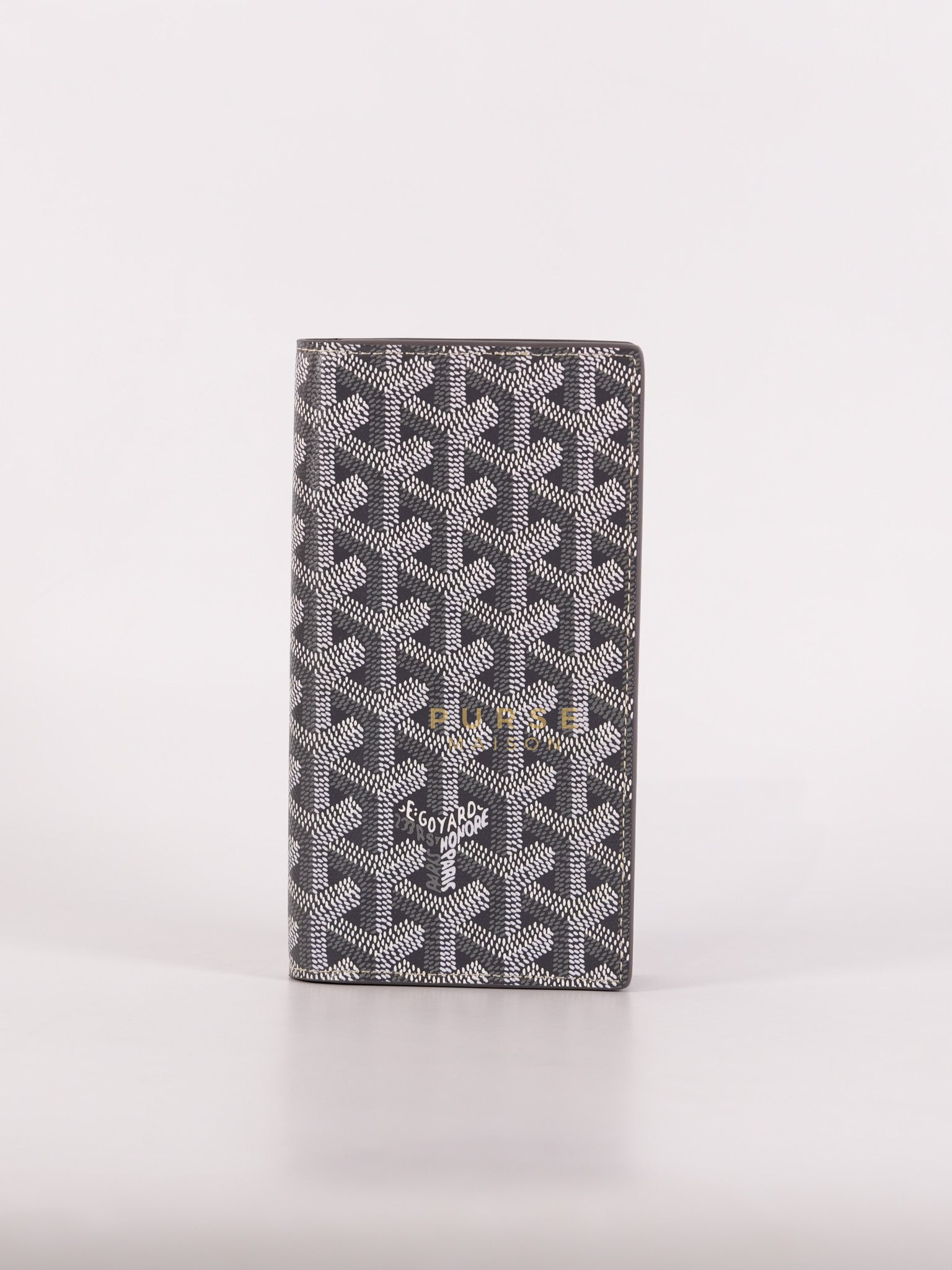 Lambert Long Wallet in Gray Goyardine Canvas | Purse Maison Luxury Bags Shop