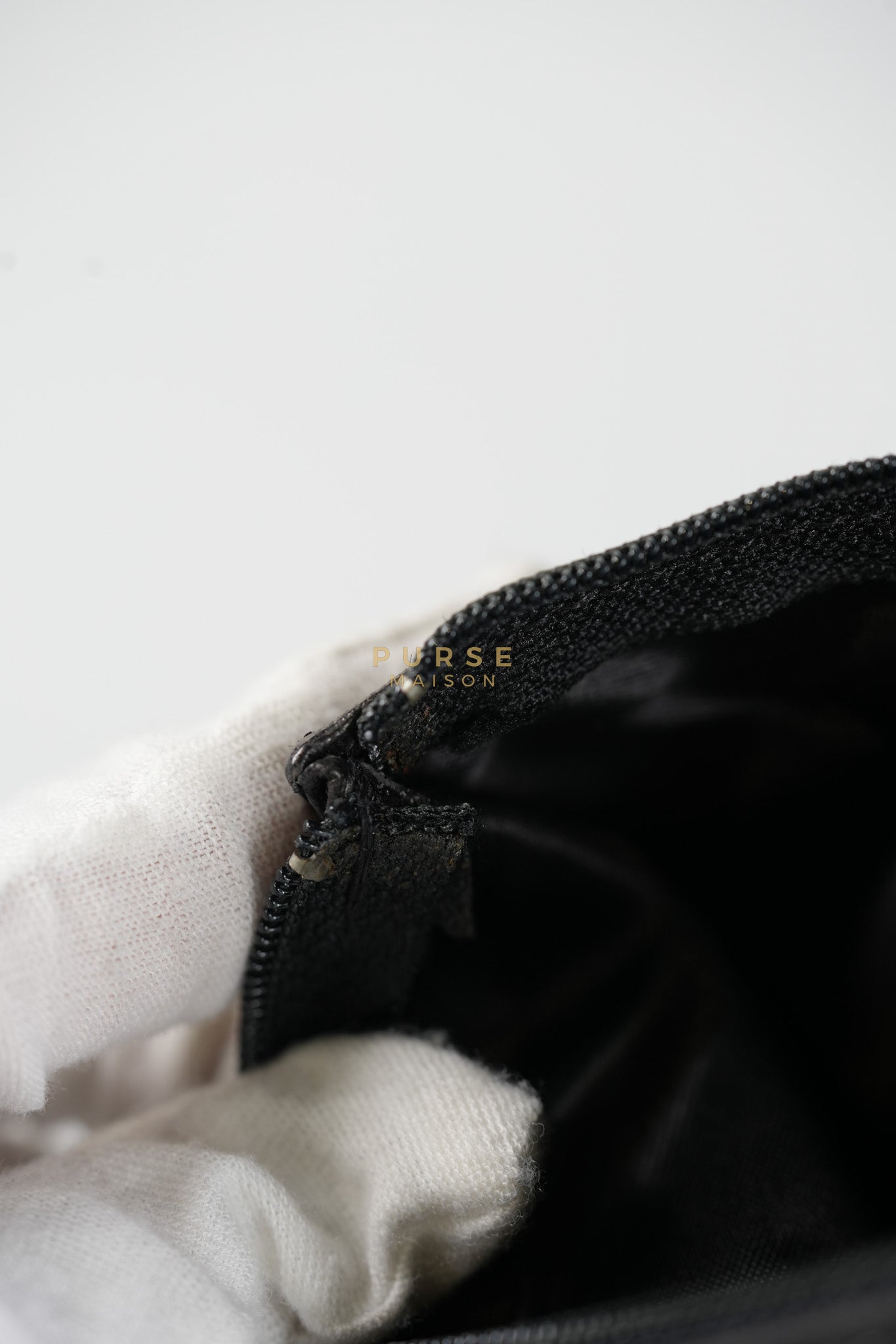 Lambskin CC Stitched Drawstring Bucket Bag in Gold Hardware Series 7 | Purse Maison Luxury Bags Shop