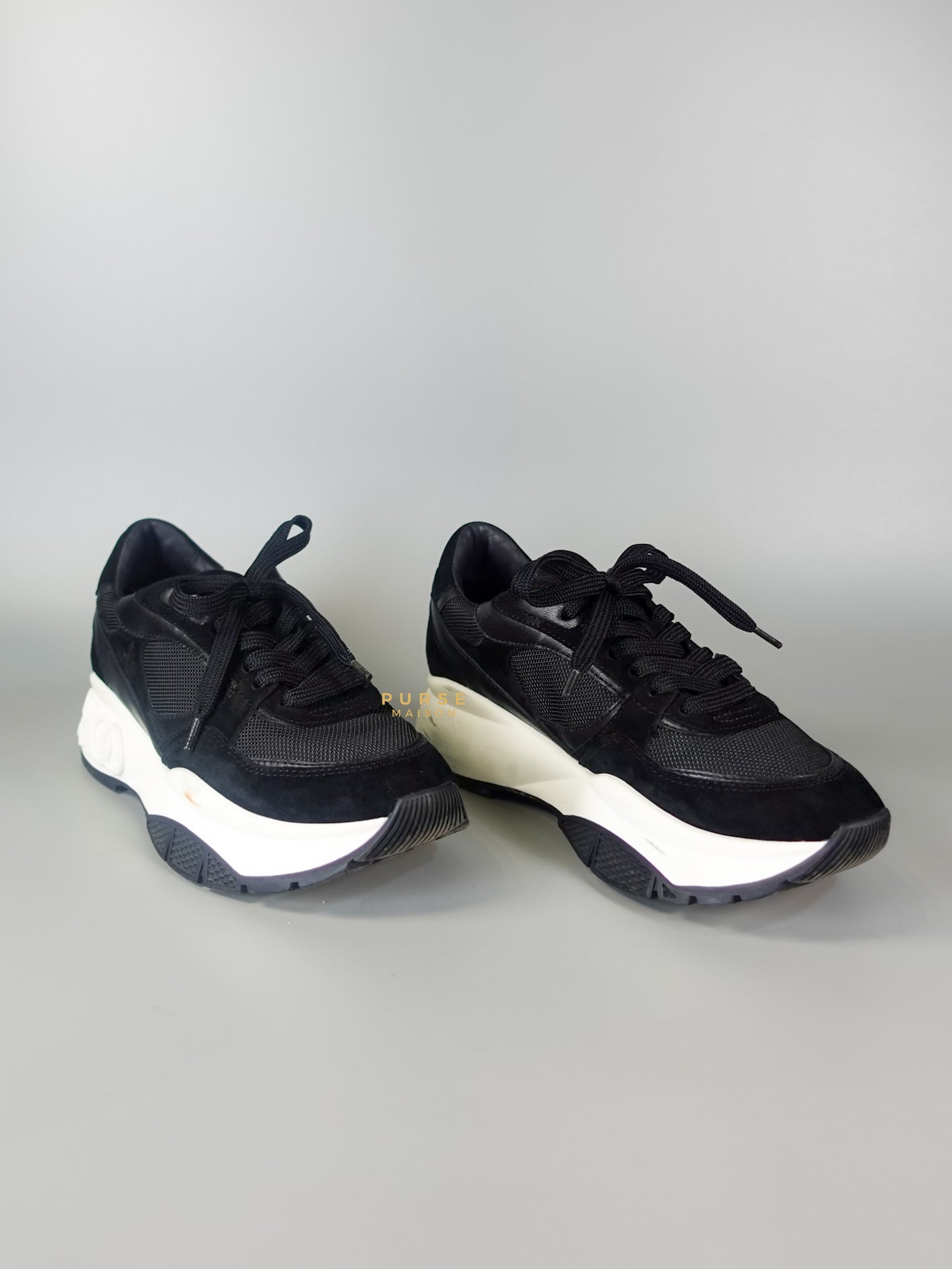 Landon Black Women's Sneaker Size 38.5 (25cm) | Purse Maison