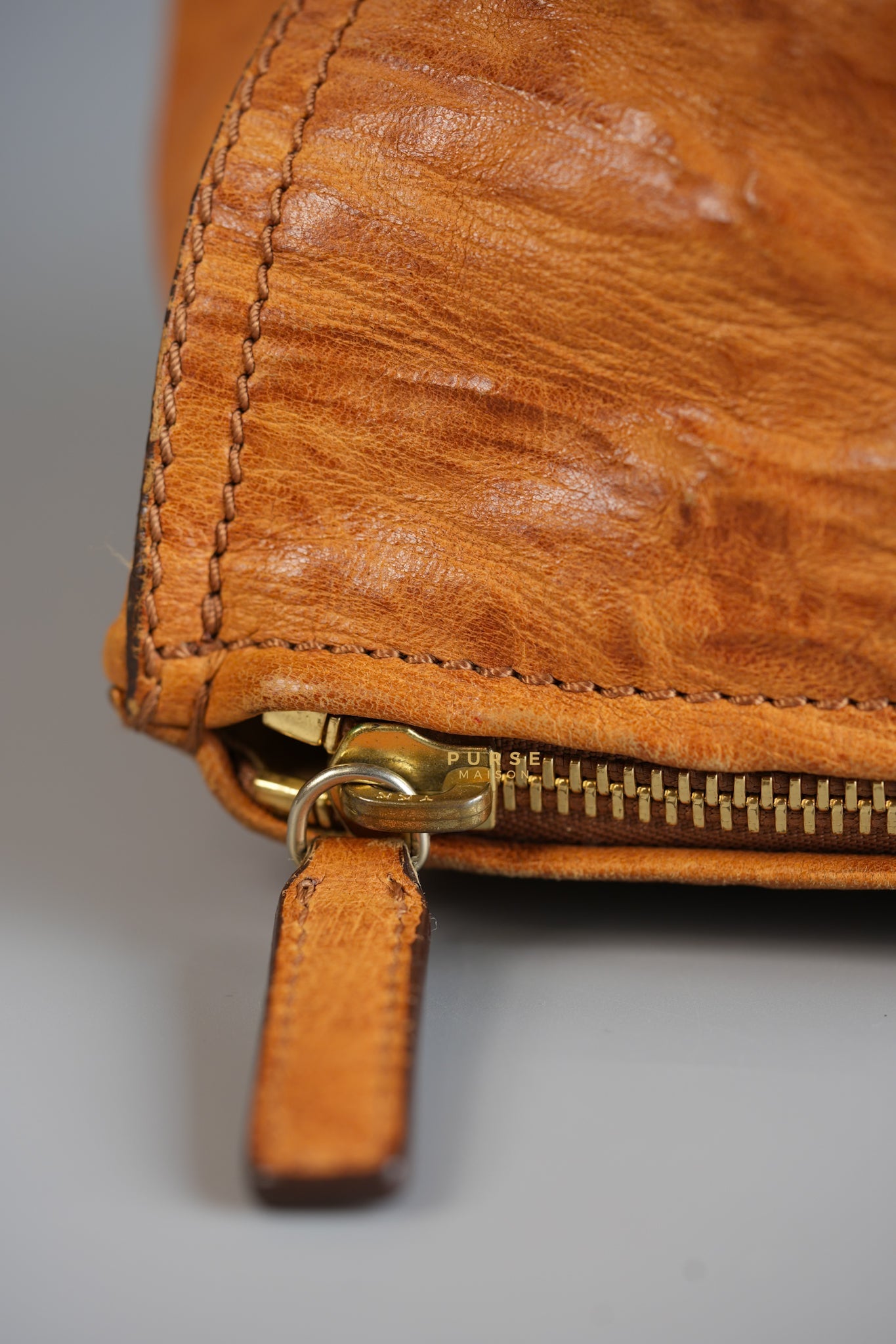 Large Pandora Brown Bag in Sheep Leather | Purse Maison Luxury Bags Shop