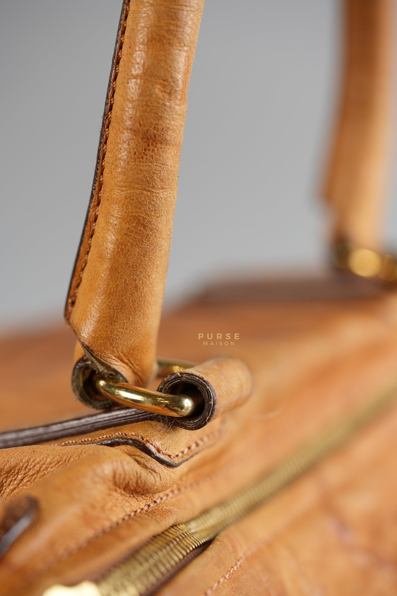 Large Pandora Brown Bag in Sheep Leather | Purse Maison Luxury Bags Shop