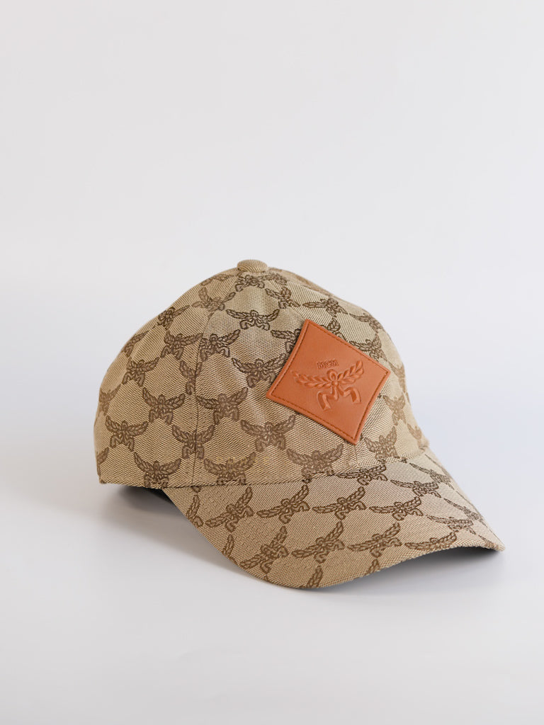 Lauretos Beige Monogram Baseball Cap | Purse Maison Luxury Bags Shop