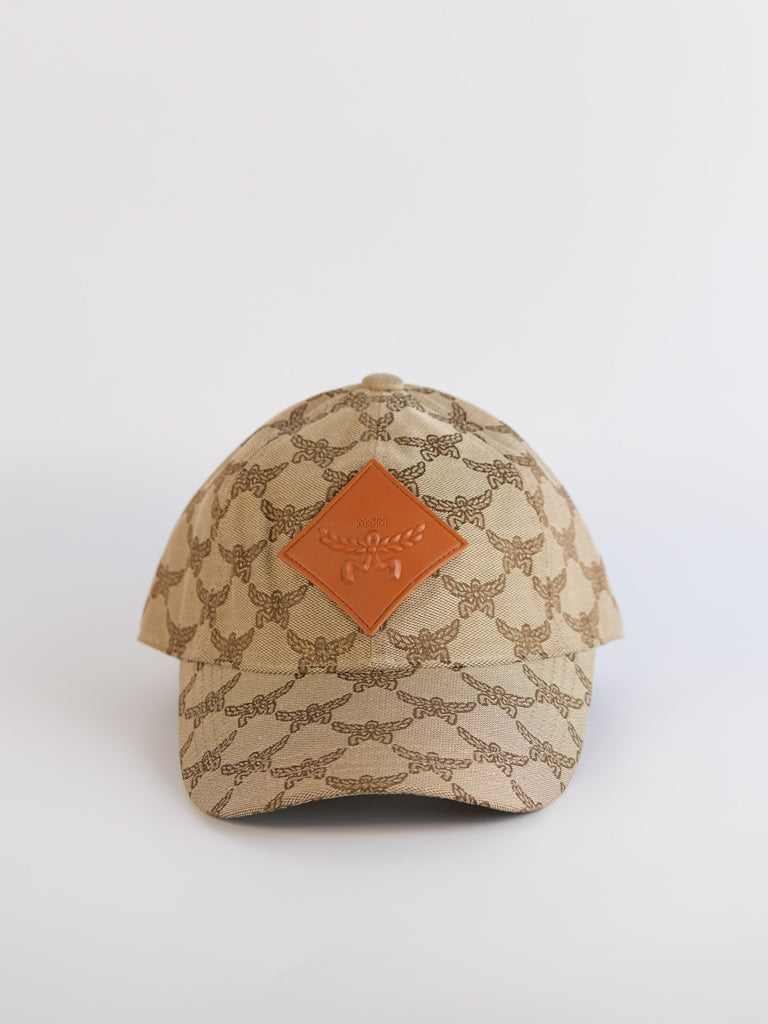 Lauretos Beige Monogram Baseball Cap | Purse Maison Luxury Bags Shop