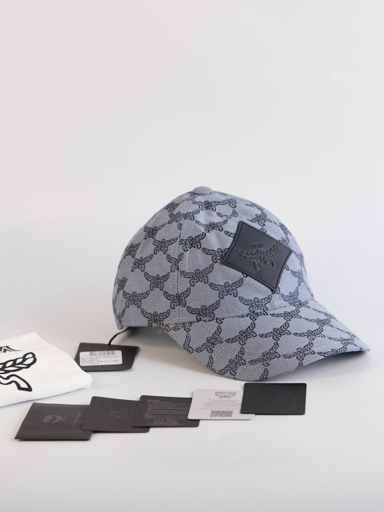 Lauretos Denim Monogram Baseball Cap | Purse Maison Luxury Bags Shop