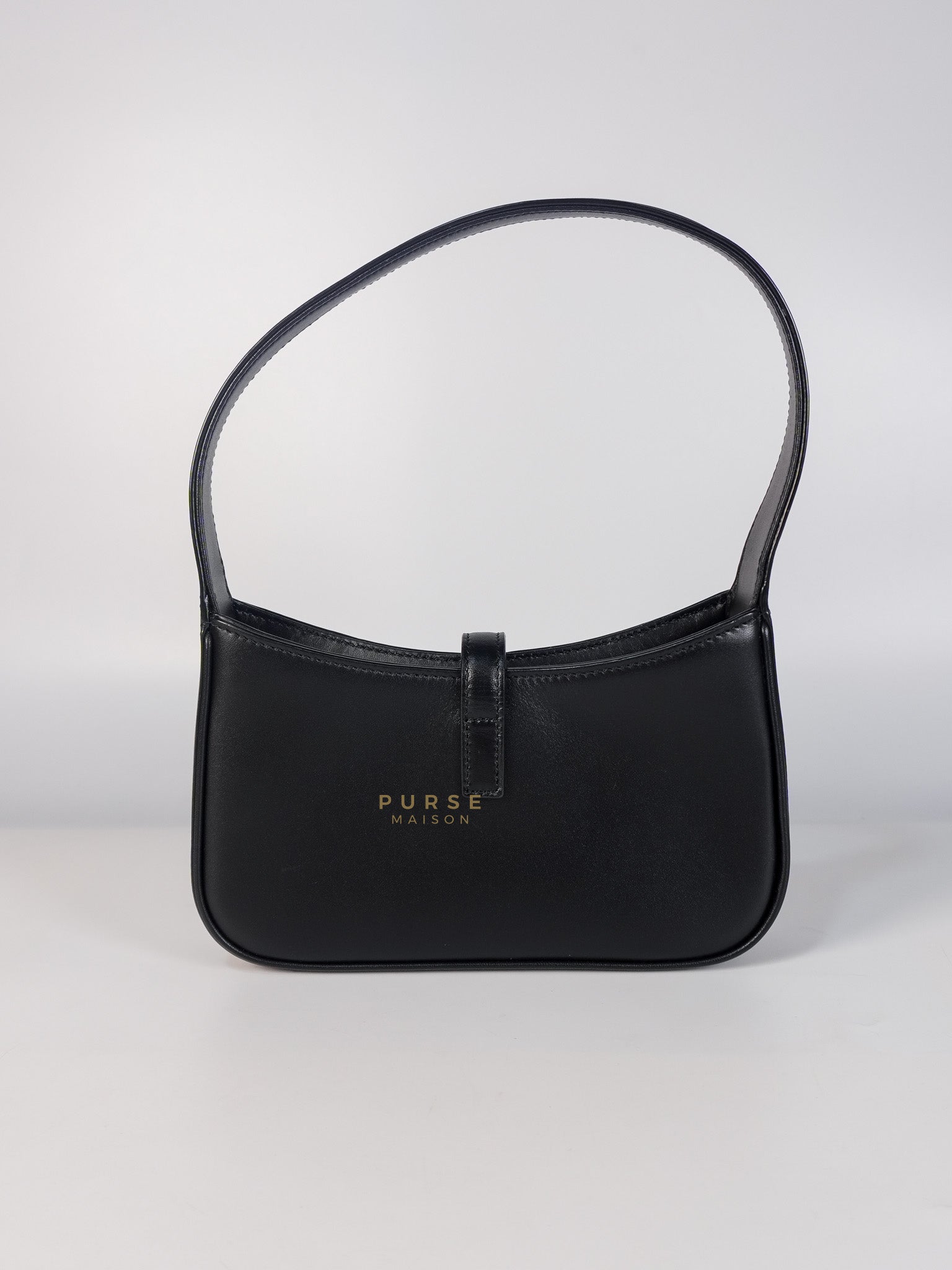Le 5 A 7 Hobo Shoulder Gold Hardware Bag in Black | Purse Maison Luxury Bags Shop