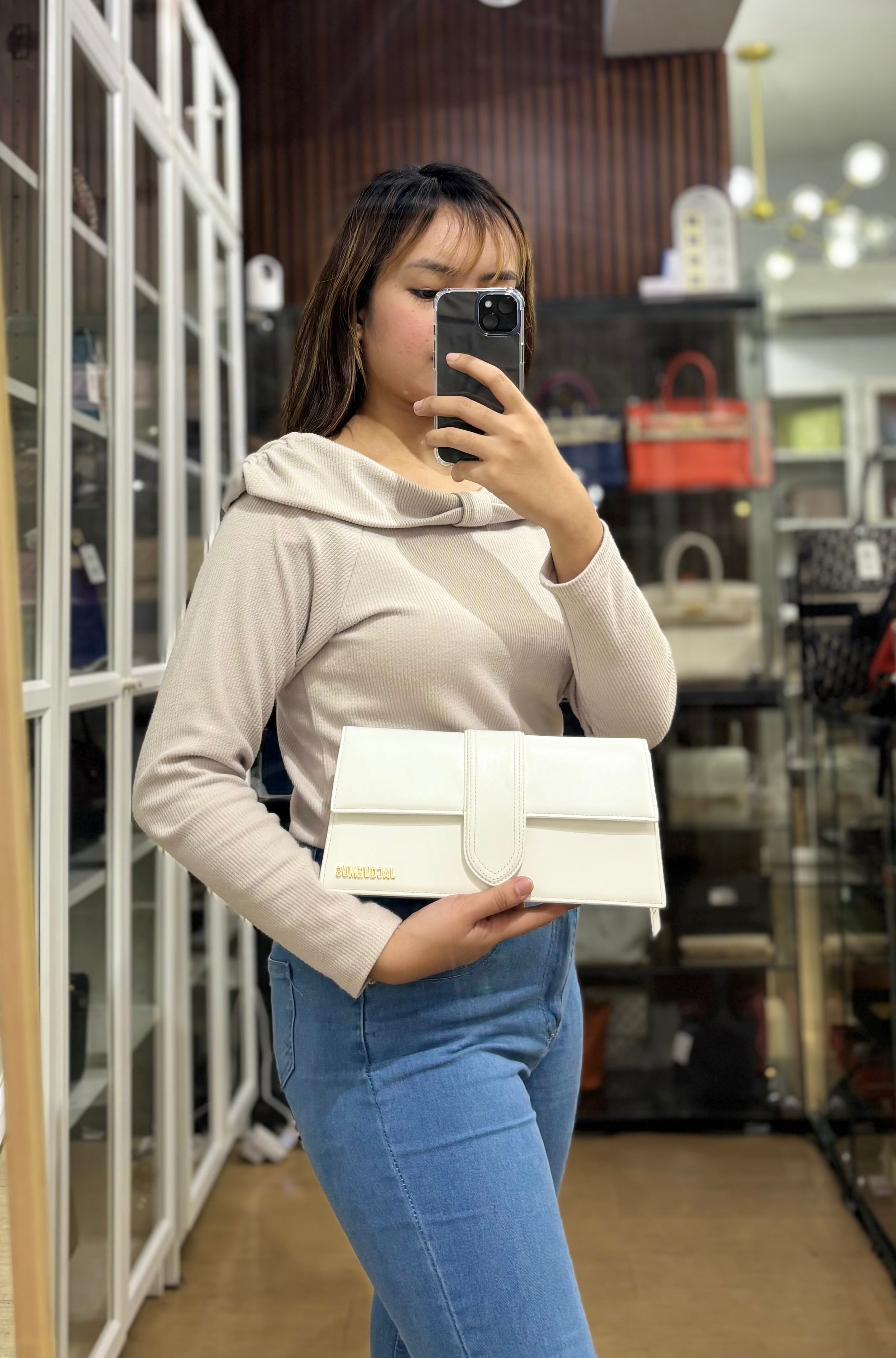 Le Bambino Long Shoulder Bag | Purse Maison Luxury Bags Shop