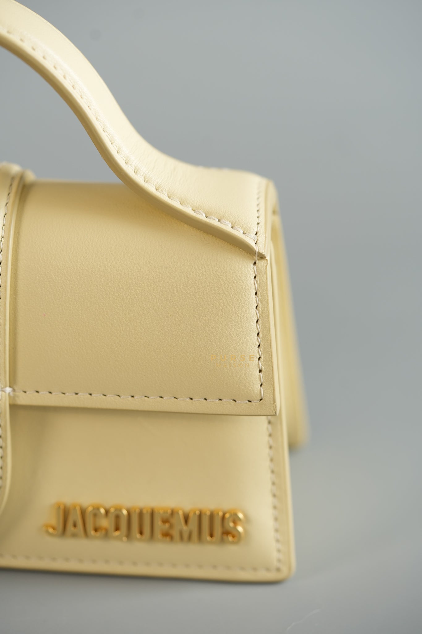 Le Bambino Top Handle in Ivory Leather | Purse Maison Luxury Bags Shop