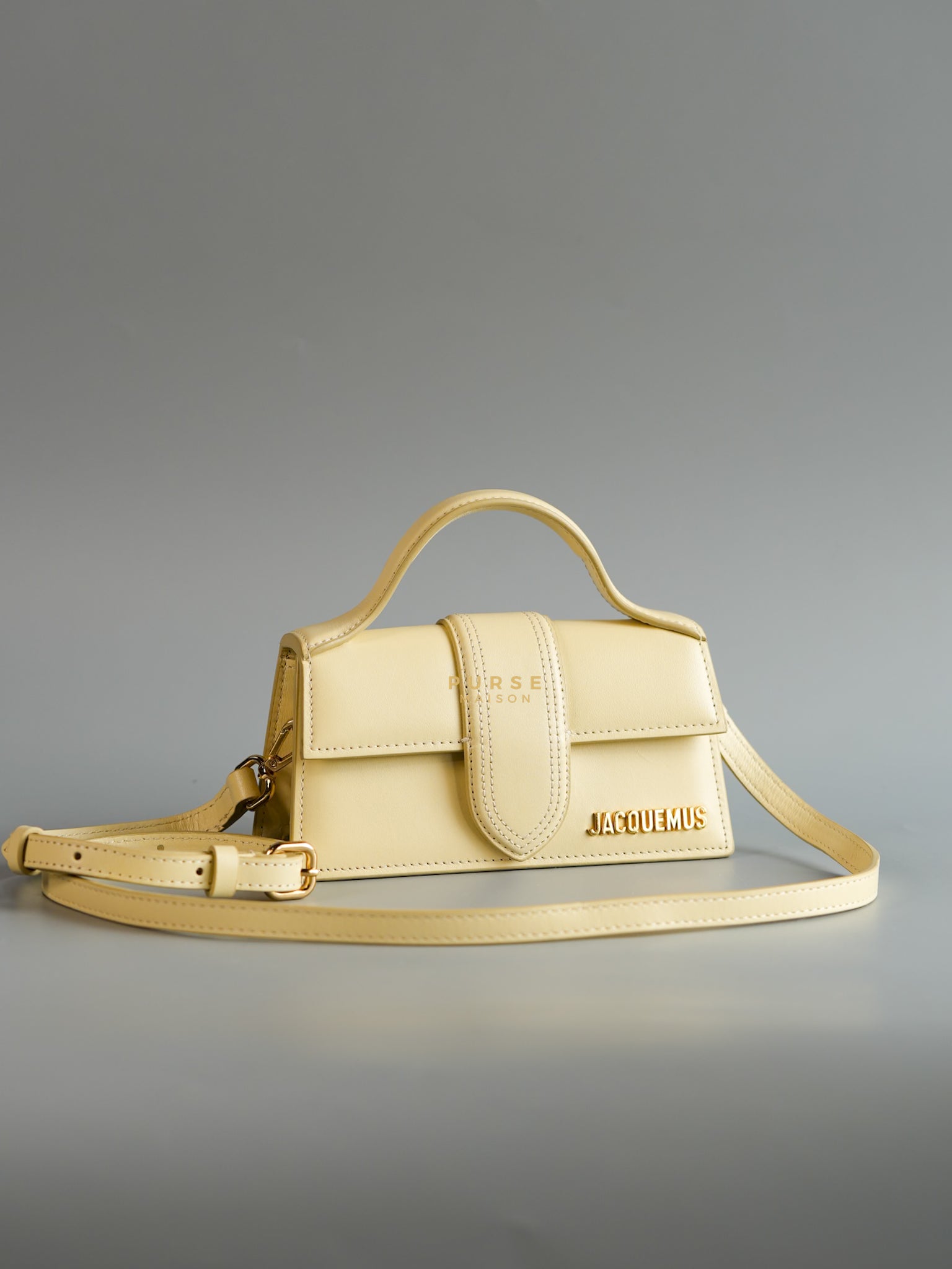 Le Bambino Top Handle in Ivory Leather | Purse Maison Luxury Bags Shop