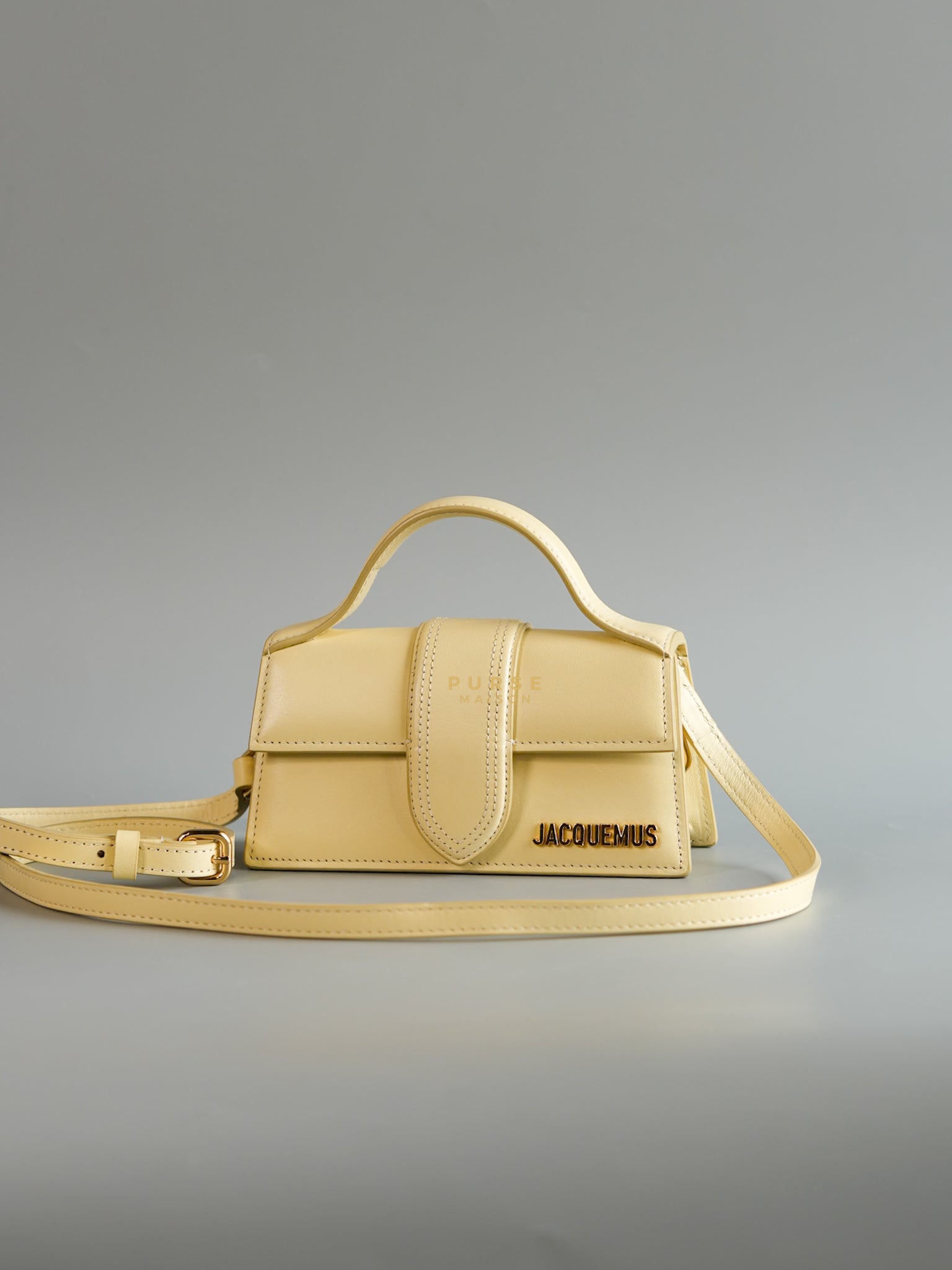 Le Bambino Top Handle in Ivory Leather | Purse Maison Luxury Bags Shop