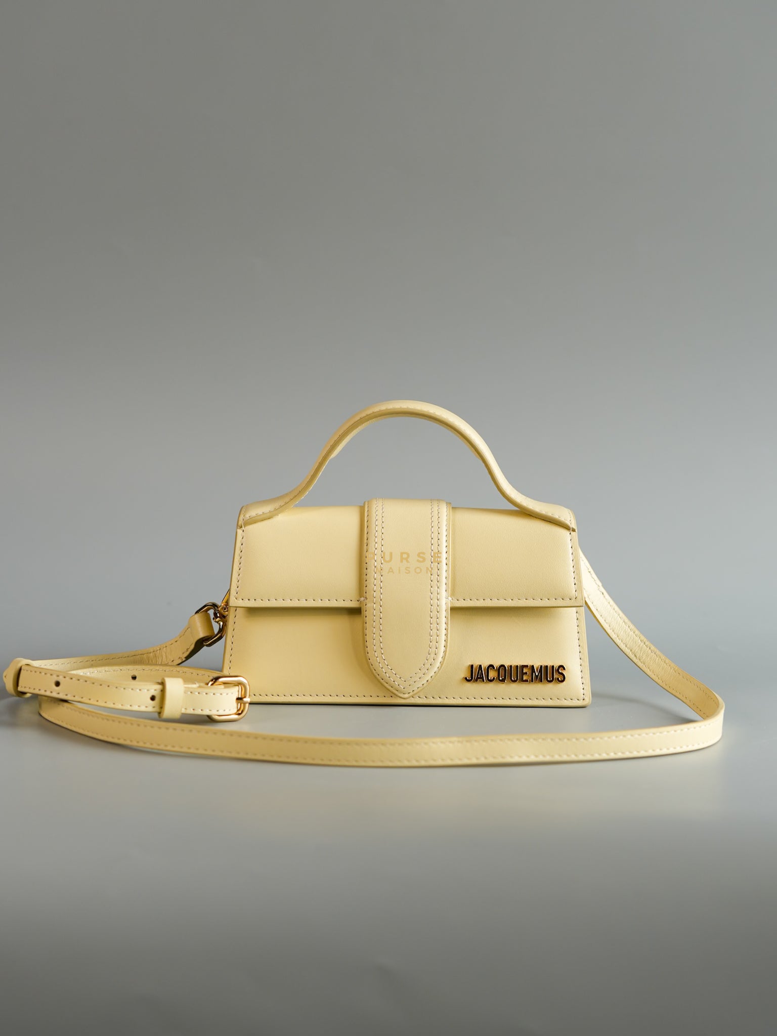 Le Bambino Top Handle in Ivory Leather | Purse Maison Luxury Bags Shop