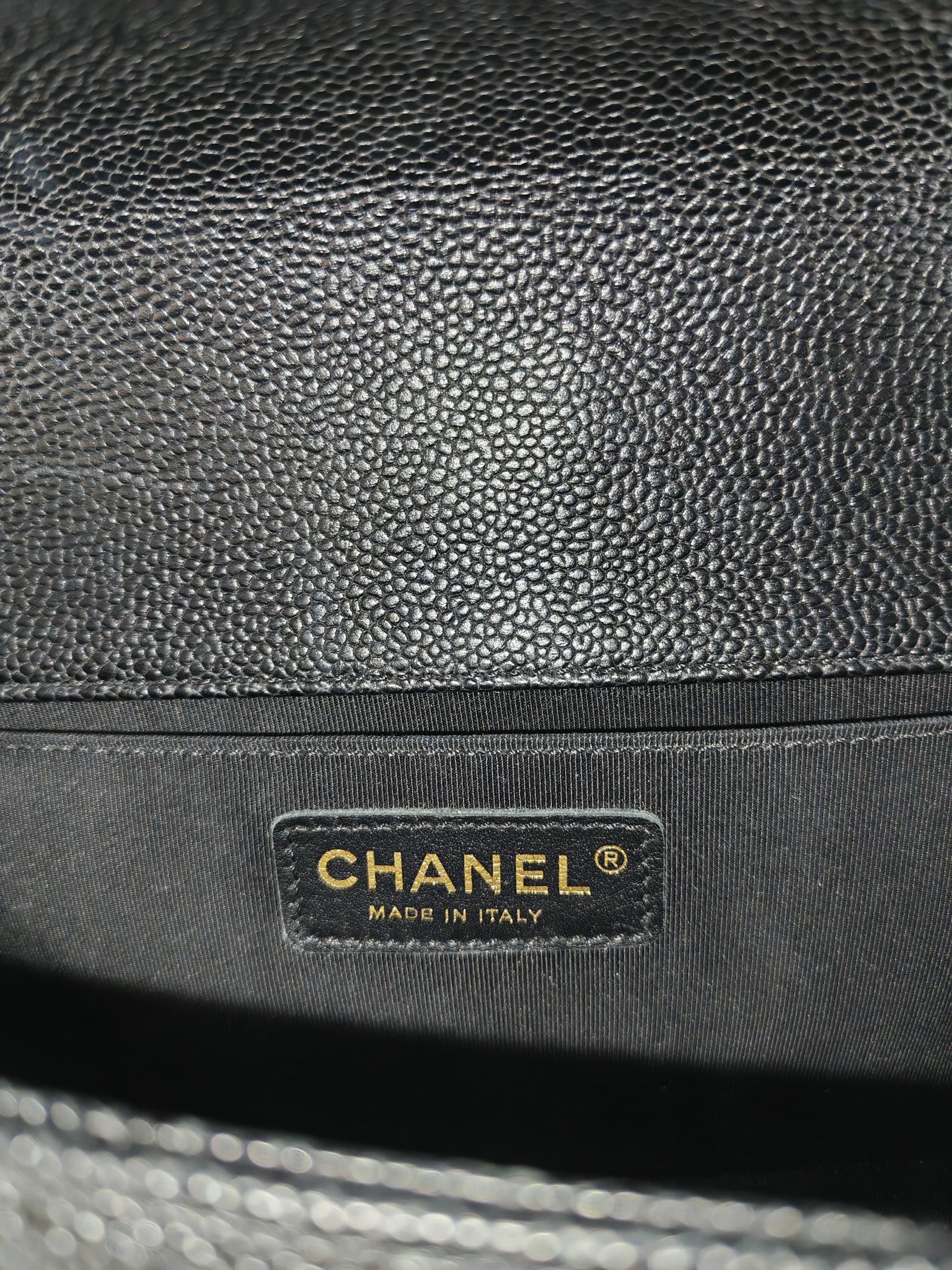 Le Boy Medium in Black Caviar Leather in Aged Gold Hardware (Series 20) | Purse Maison Luxury Bags Shop