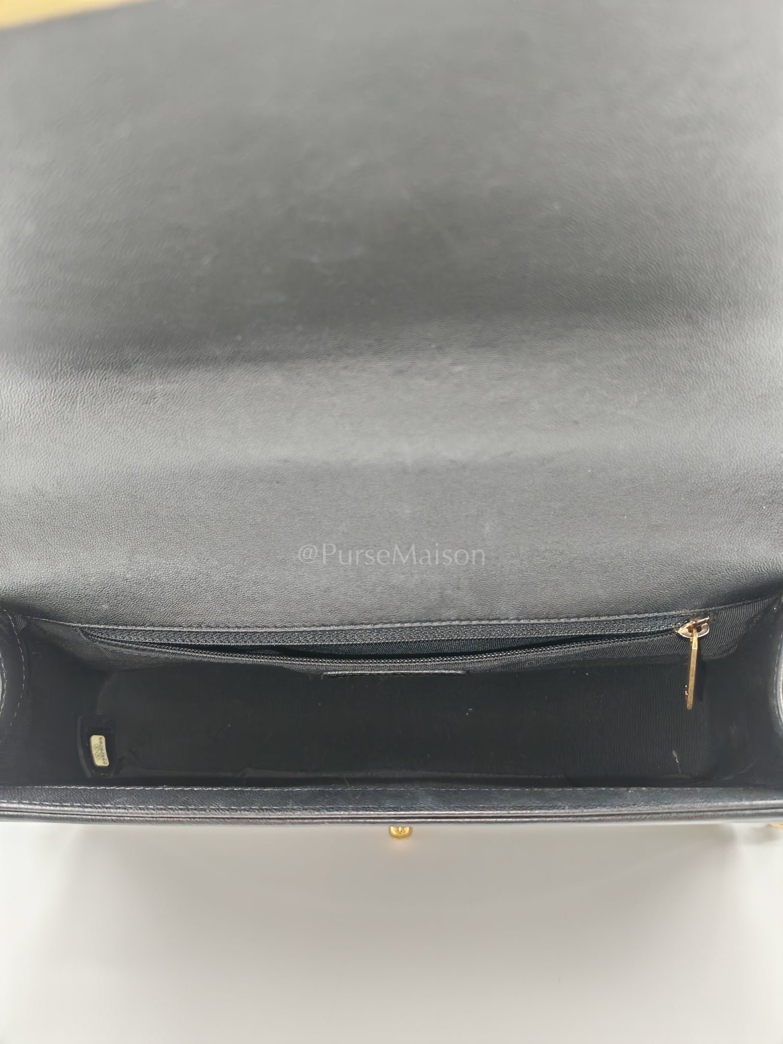 Le Boy New Medium Black Lambskin Leather in Aged Gold Hardware (Series 23) | Purse Maison Luxury Bags Shop