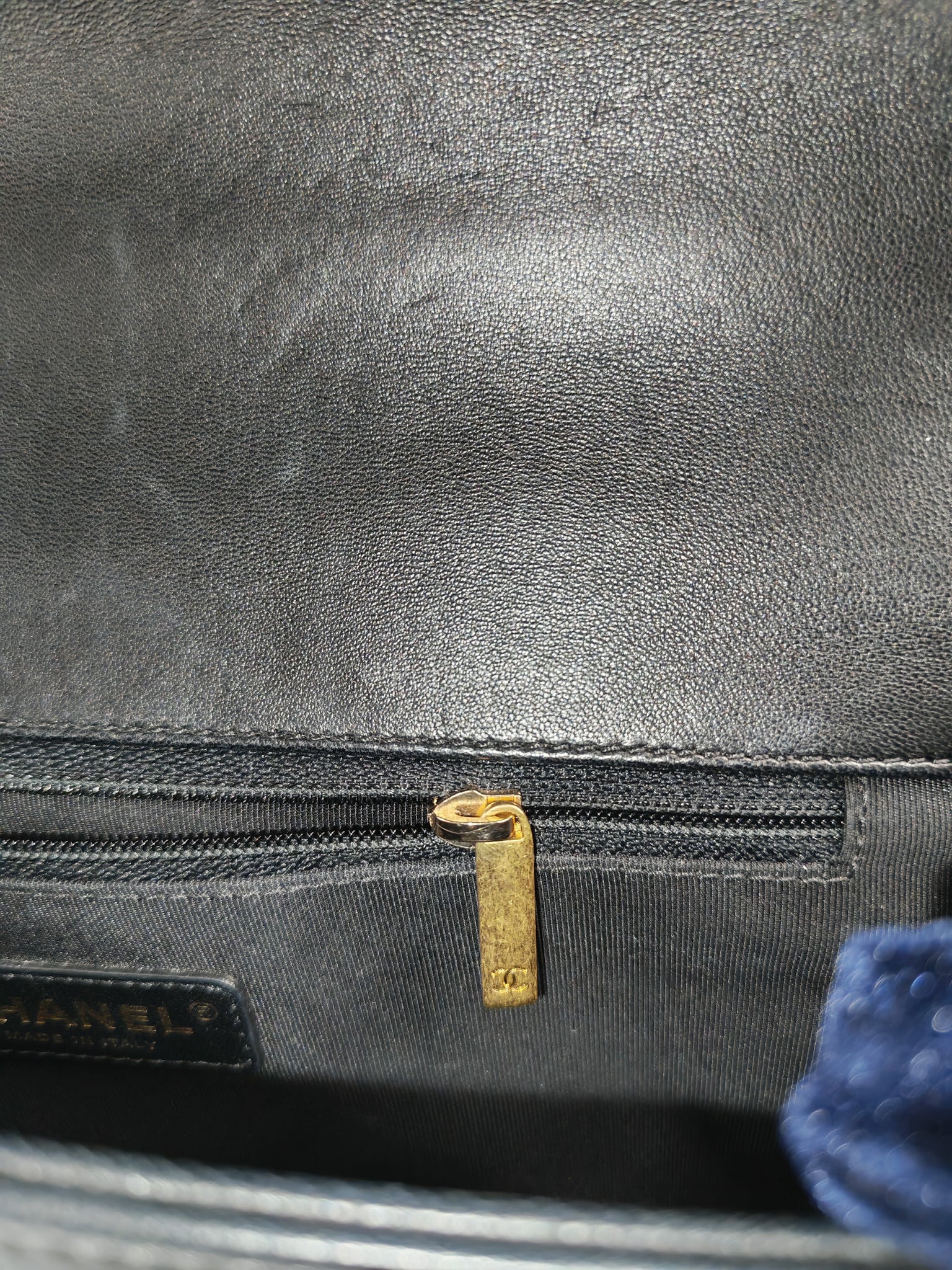 Le Boy New Medium Black Lambskin Leather in Aged Gold Hardware (Series 23) | Purse Maison Luxury Bags Shop