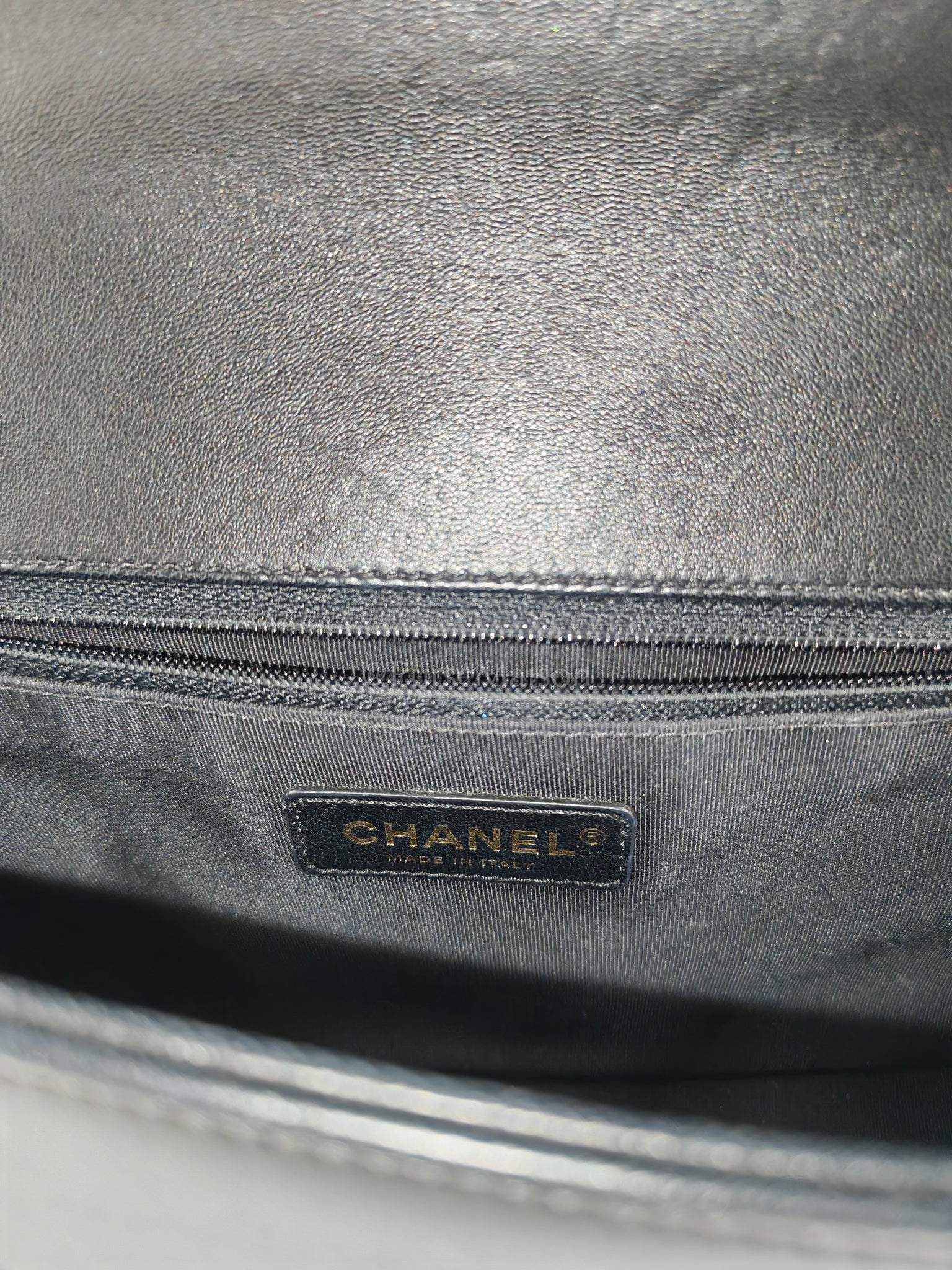 Le Boy New Medium Black Lambskin Leather in Aged Gold Hardware (Series 23) | Purse Maison Luxury Bags Shop