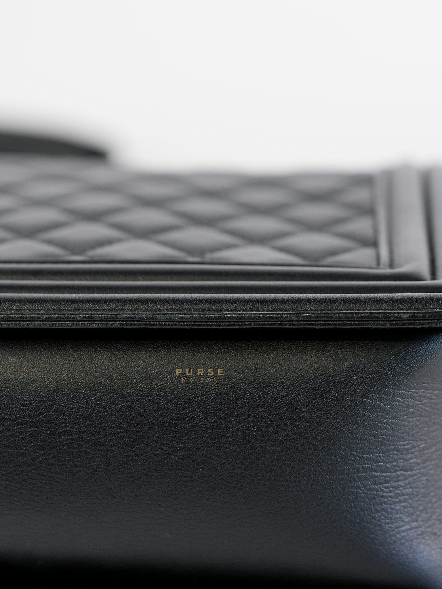 Le Boy New Medium in Black Quilted Lambskin Leather & Ruthenium Hardware (Series 24) | Purse Maison Luxury Bags Shop
