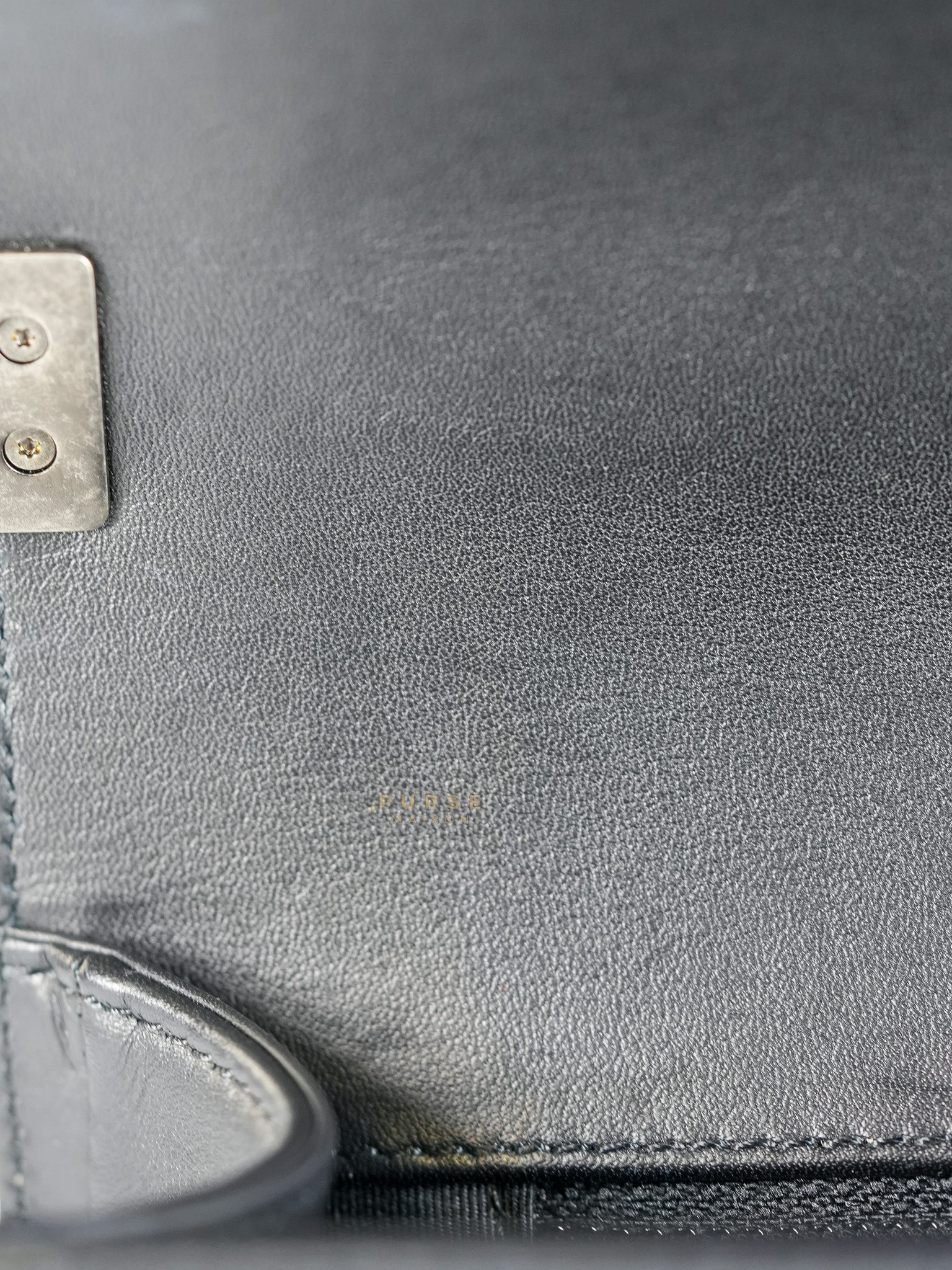 Le Boy New Medium in Black Quilted Lambskin Leather & Ruthenium Hardware (Series 24) | Purse Maison Luxury Bags Shop