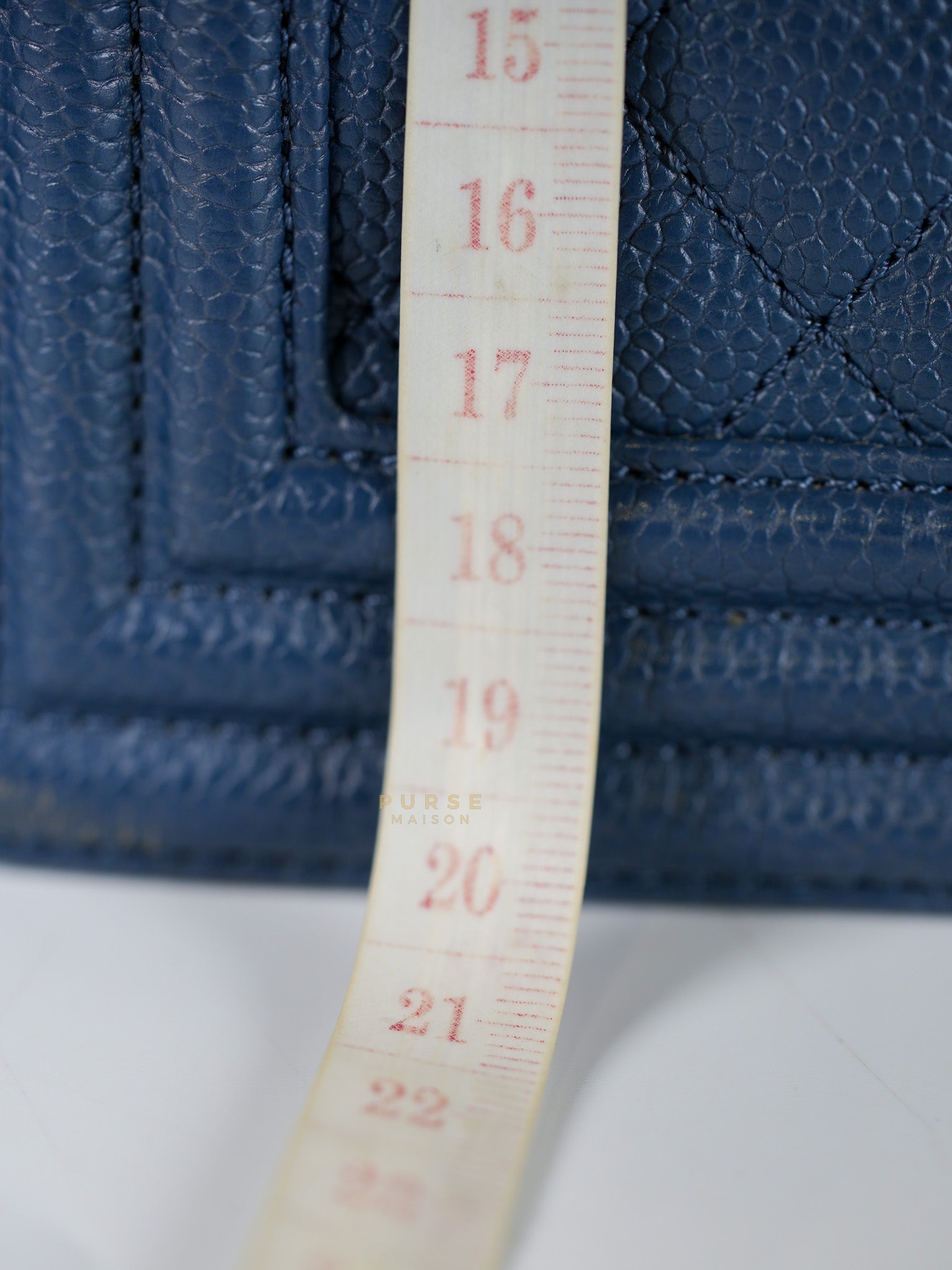 Le Boy New Medium in Navy Blue Quilted Caviar Leather Gold Hardware Series 23 | Purse Maison Luxury Bags Shop