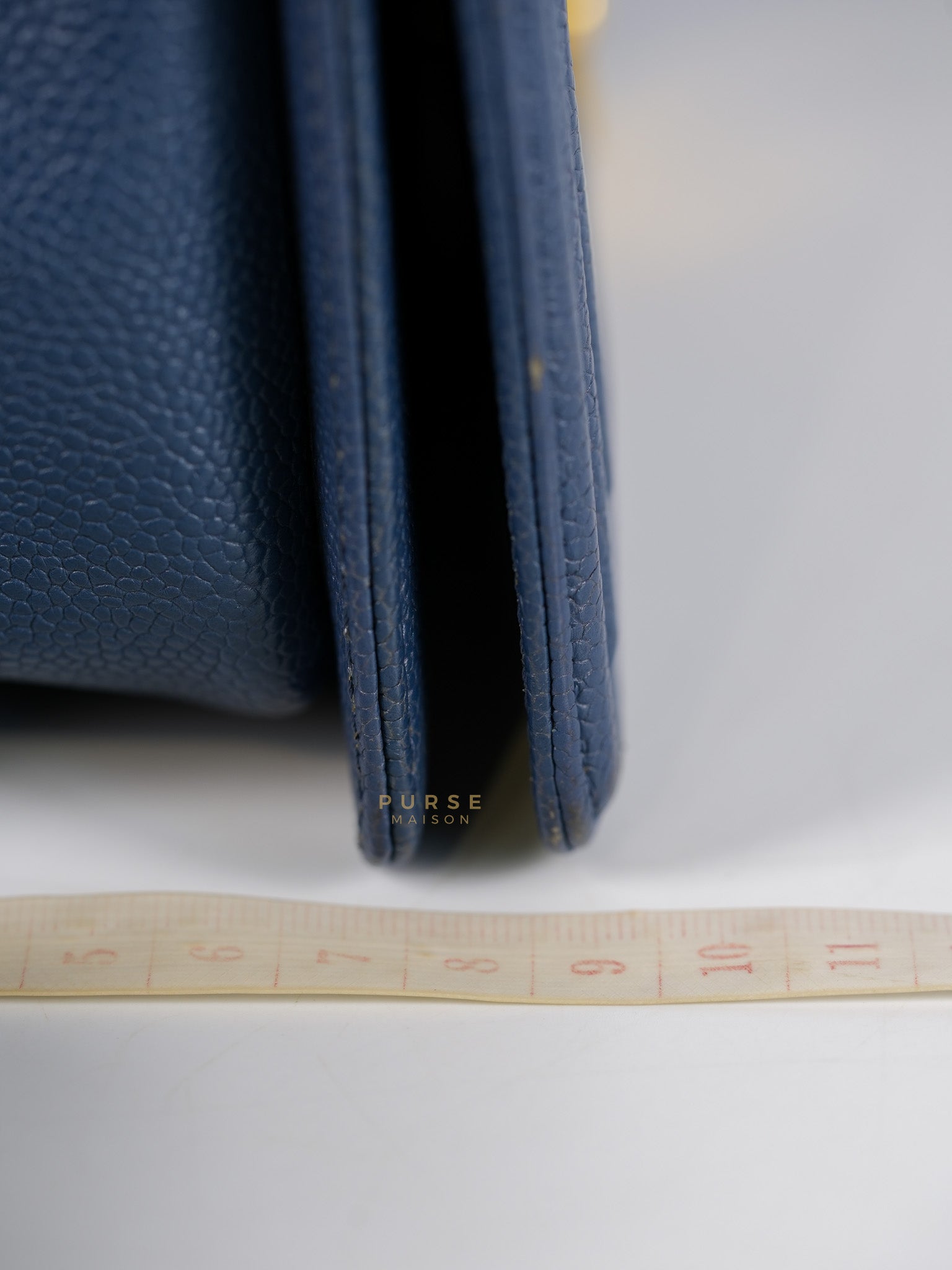 Le Boy New Medium in Navy Blue Quilted Caviar Leather Gold Hardware Series 23 | Purse Maison Luxury Bags Shop