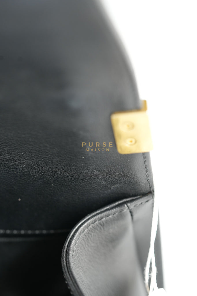 Le Boy Old Medium in Black Quilted Lambskin Leather & Gold Hardware Series 20 | Purse Maison Luxury Bags Shop