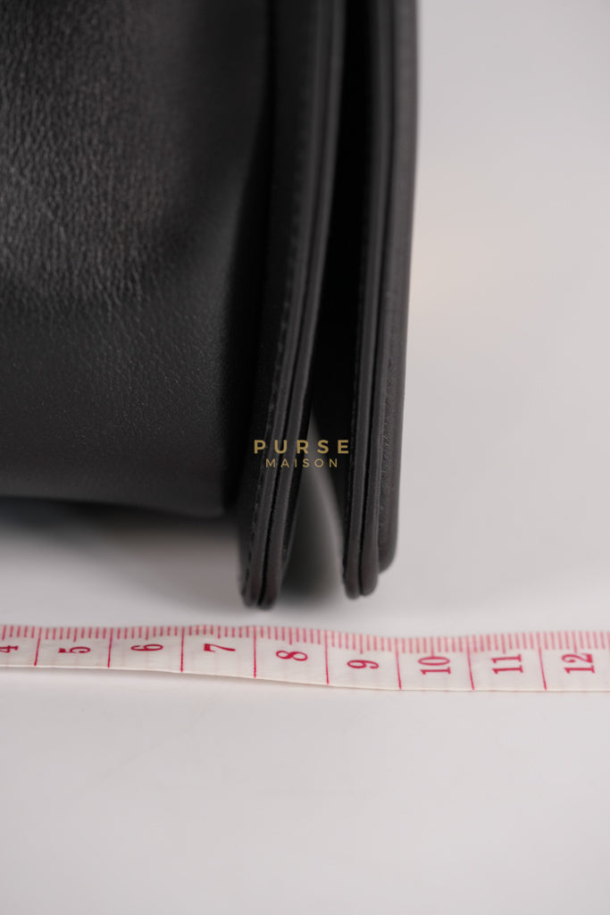 Le Boy Old Medium in Black Quilted Lambskin Leather & Gold Hardware Series 20 | Purse Maison Luxury Bags Shop